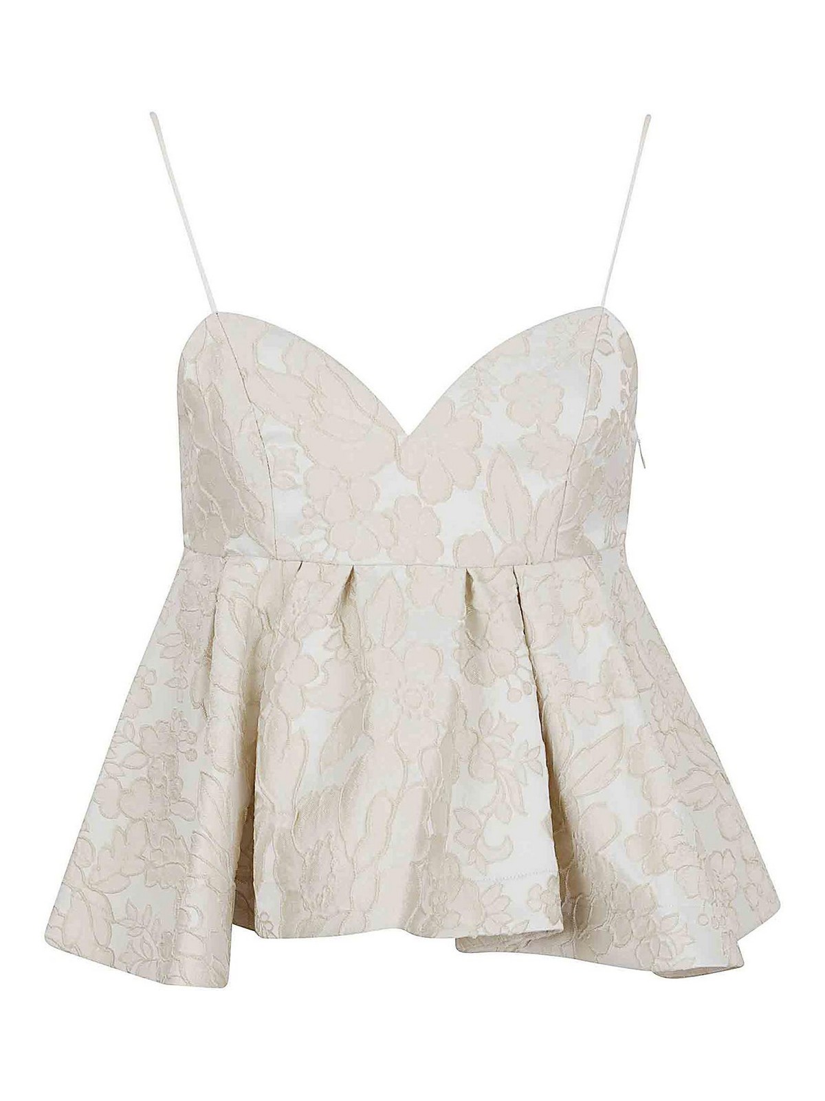 La Doublej La Double J Nude Polyester Blend Top In Neutral