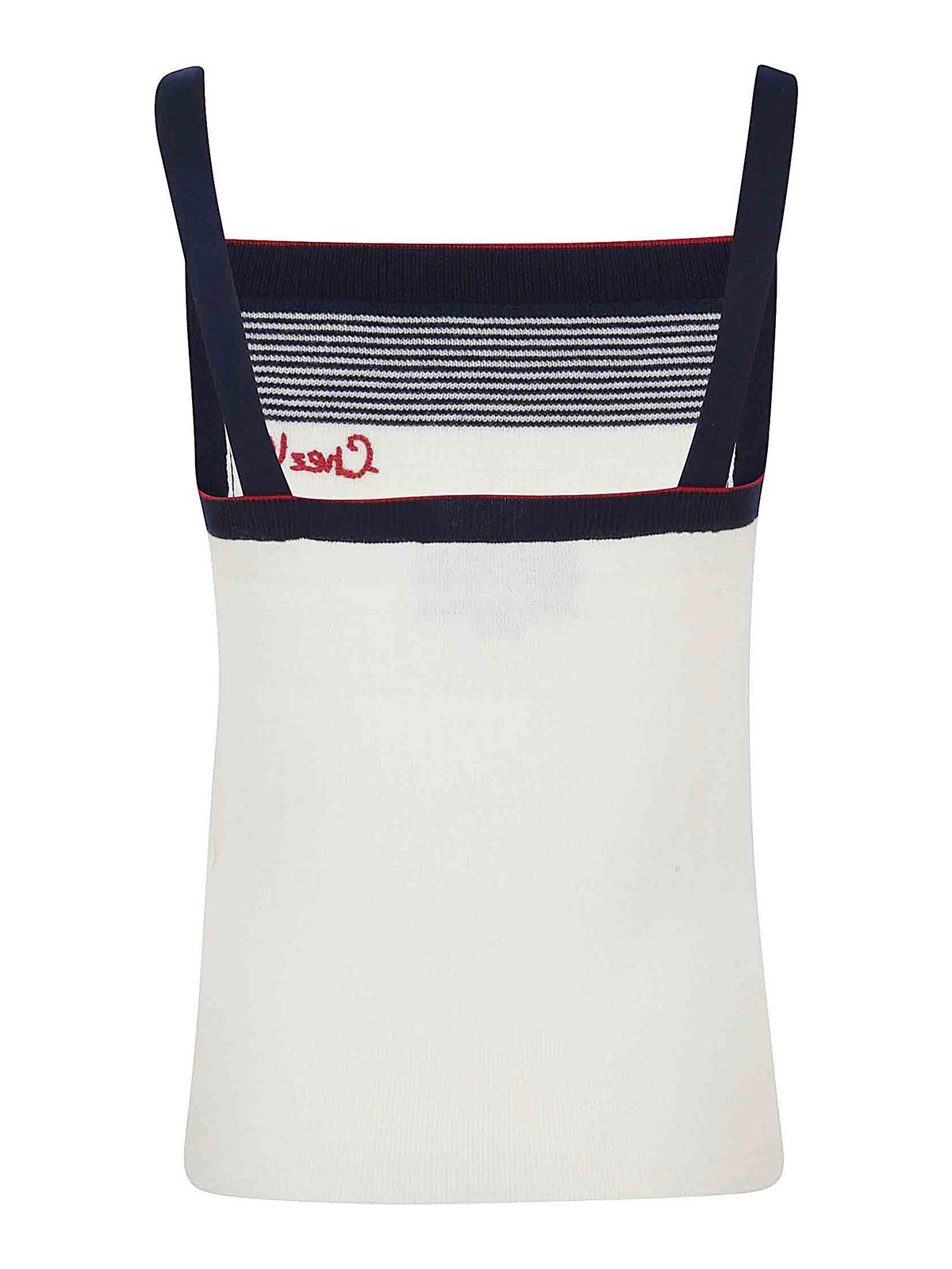 Valentino Top In Lana Avorio Donna In White