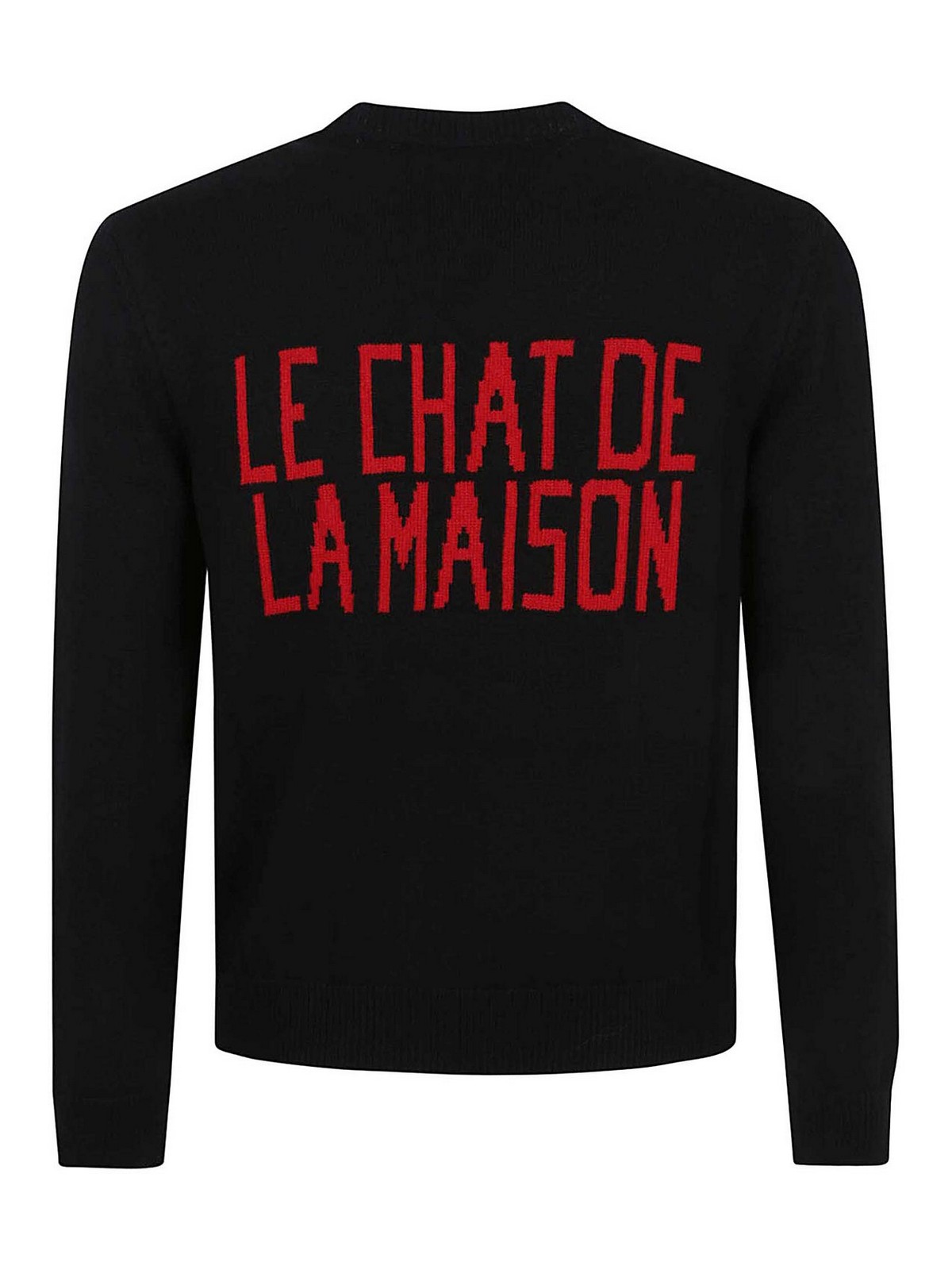 Valentino Garavani Sweater With Le Chat De La Maison Patch In Black