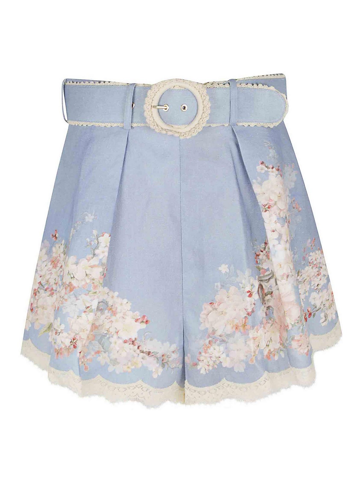 Zimmermann Cascadian Tuck Short In Blue