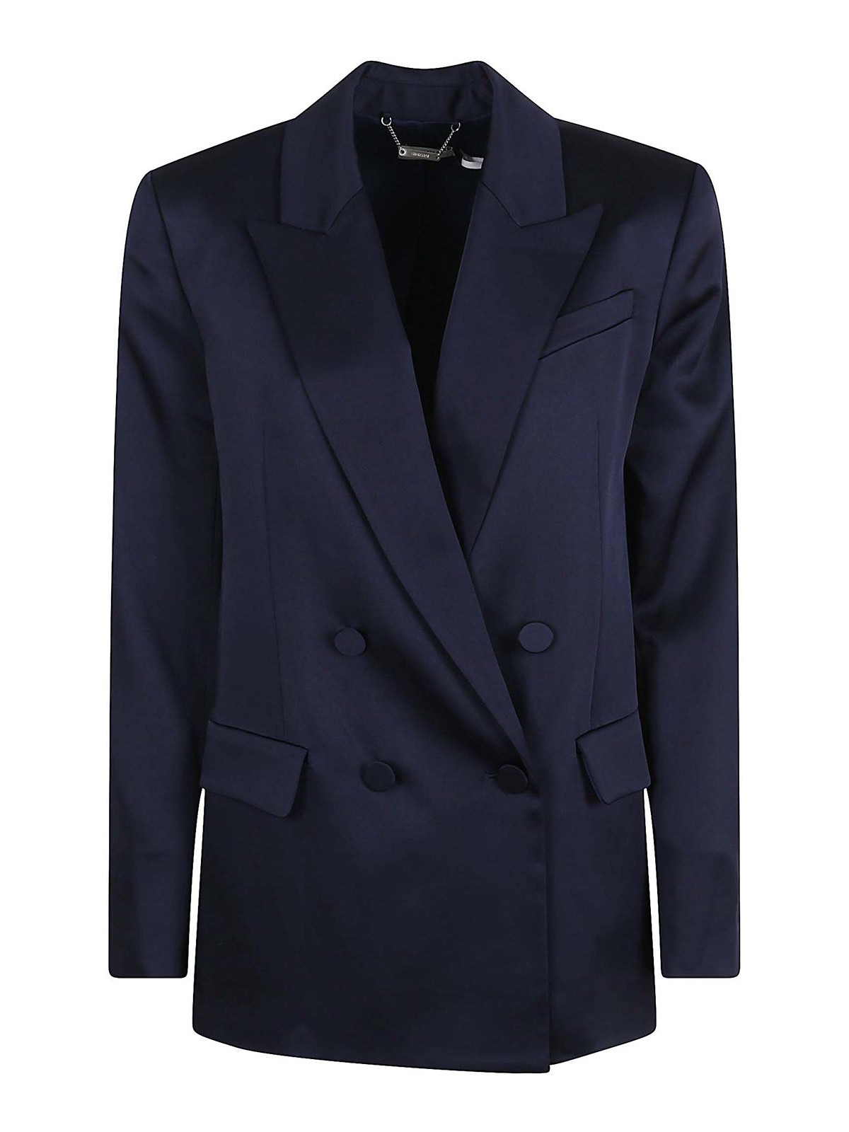 Simkhai Norah Double Breasted Blazer In Blue