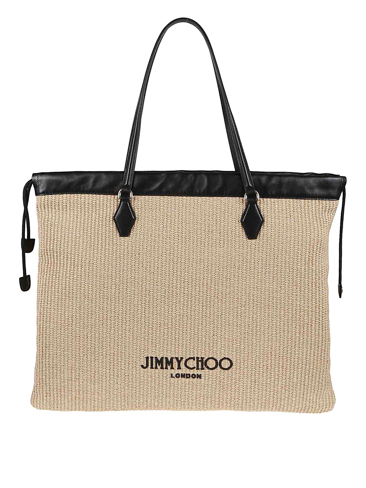 Jimmy Choo Drawstring Tote In Black