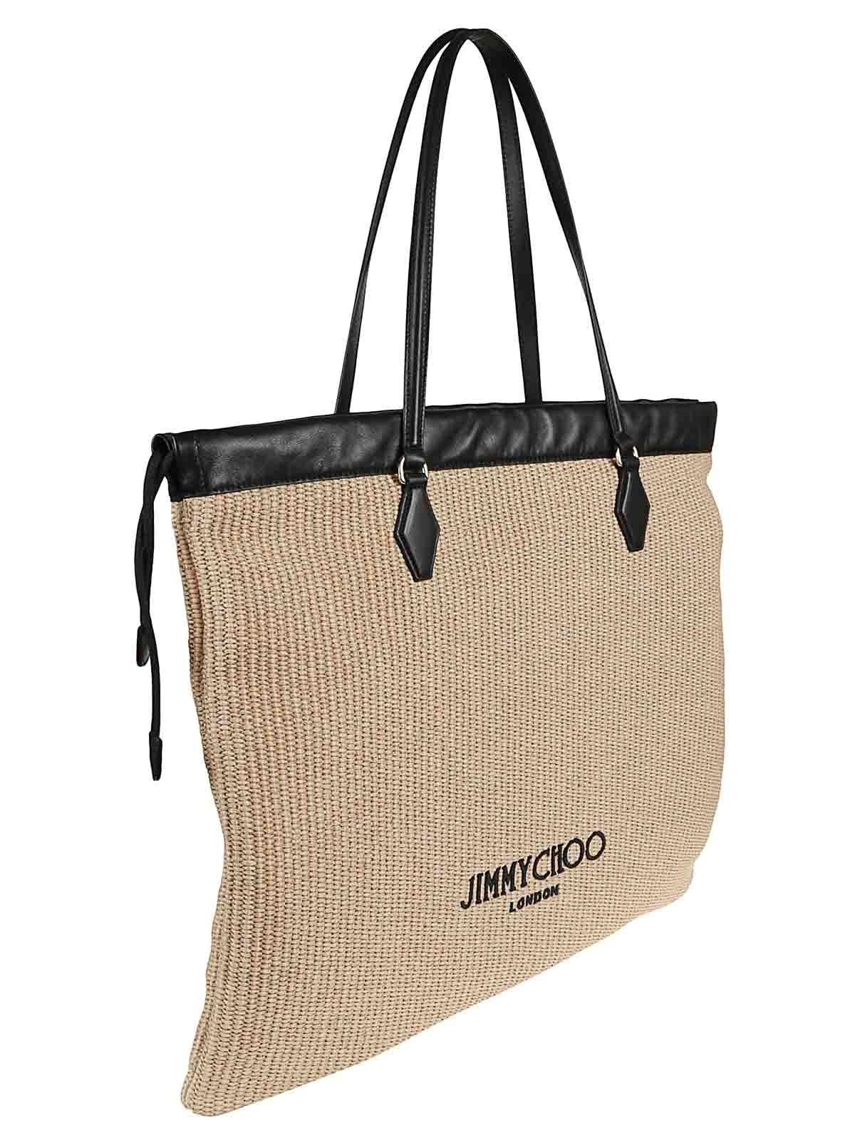 Jimmy Choo Drawstring Tote In Black