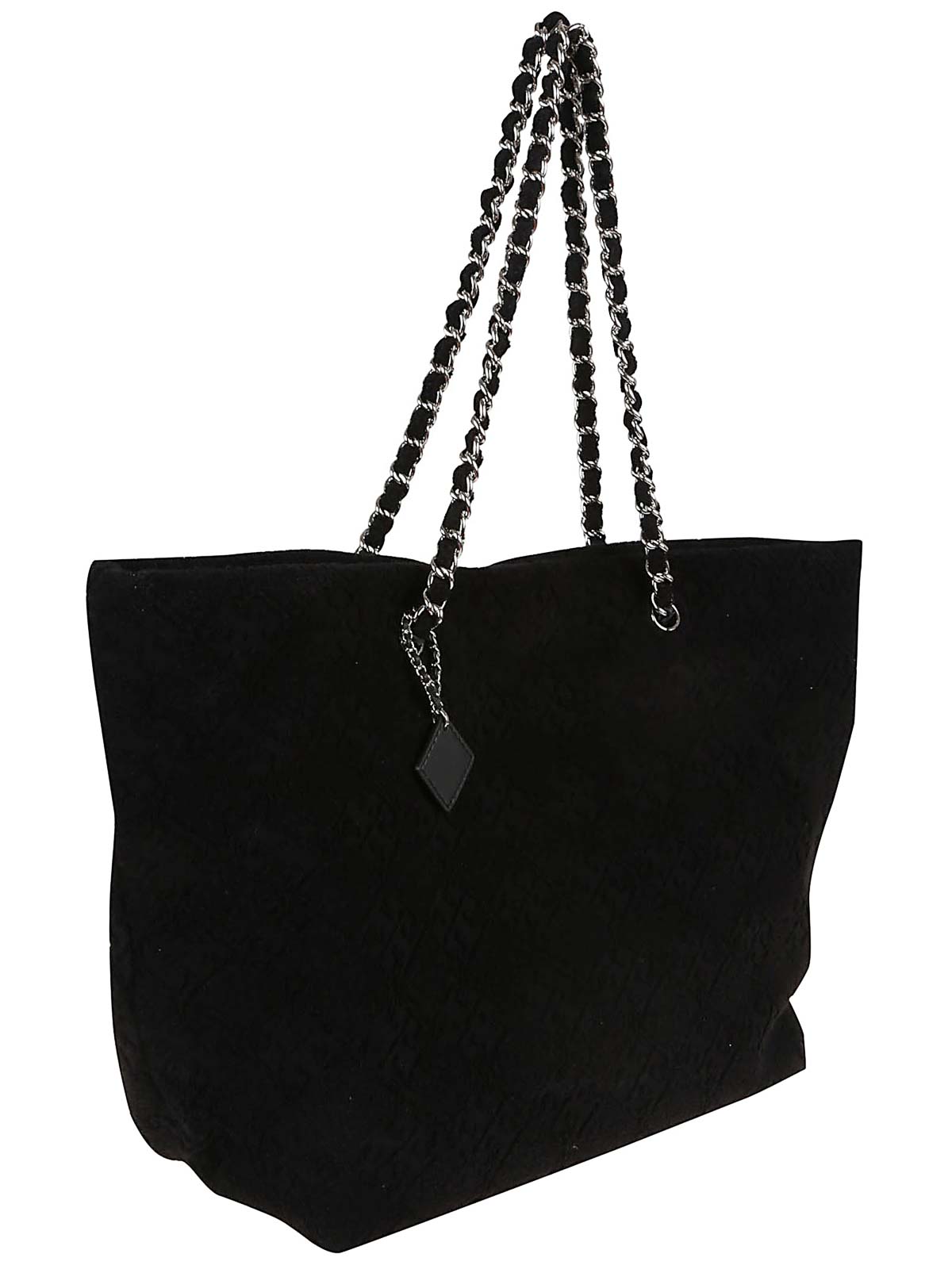Tory Burch Ella Terry Chain Tote In Black