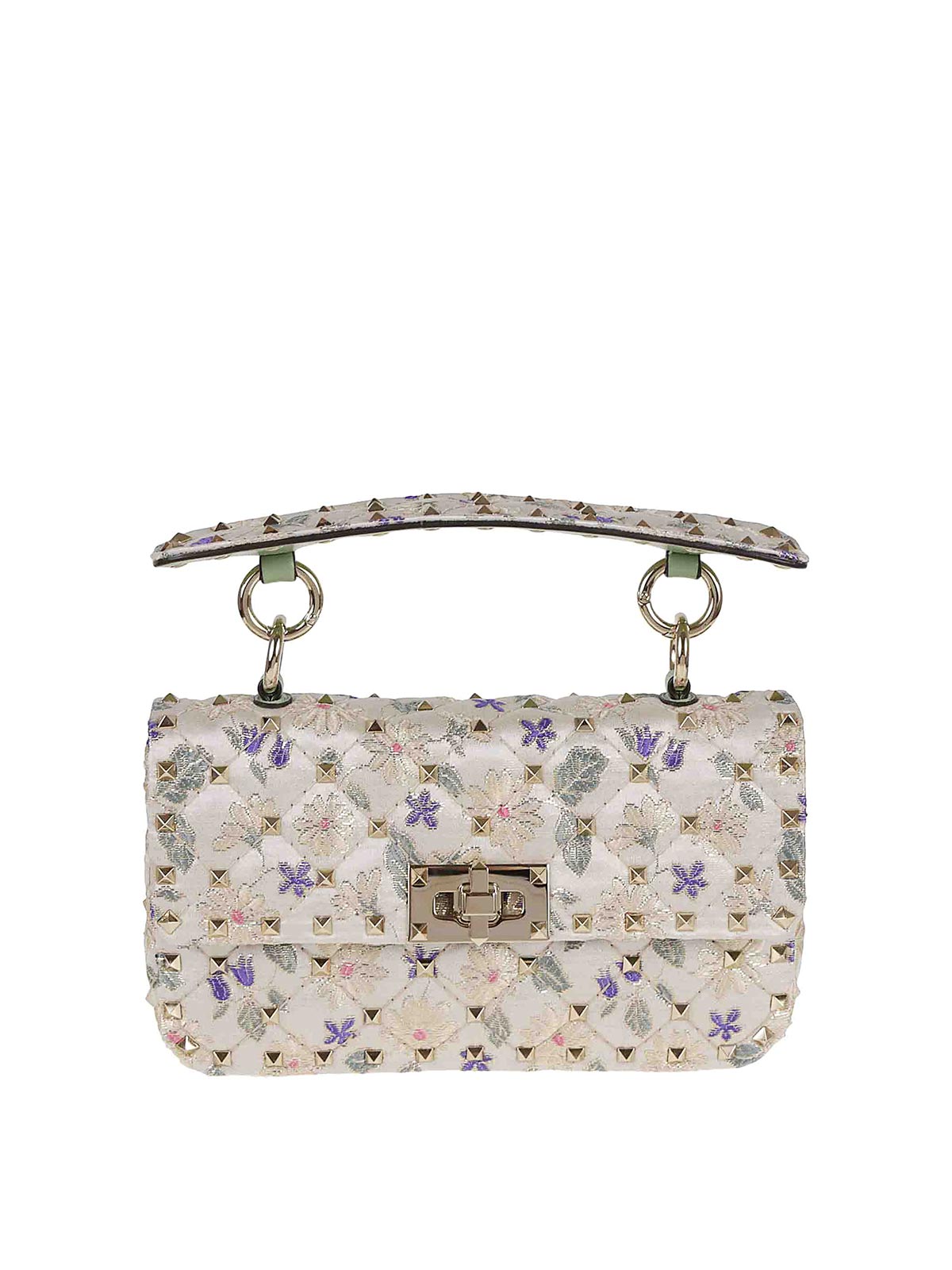 Valentino Small Shoulder Bag Rockstud Spike In Blue