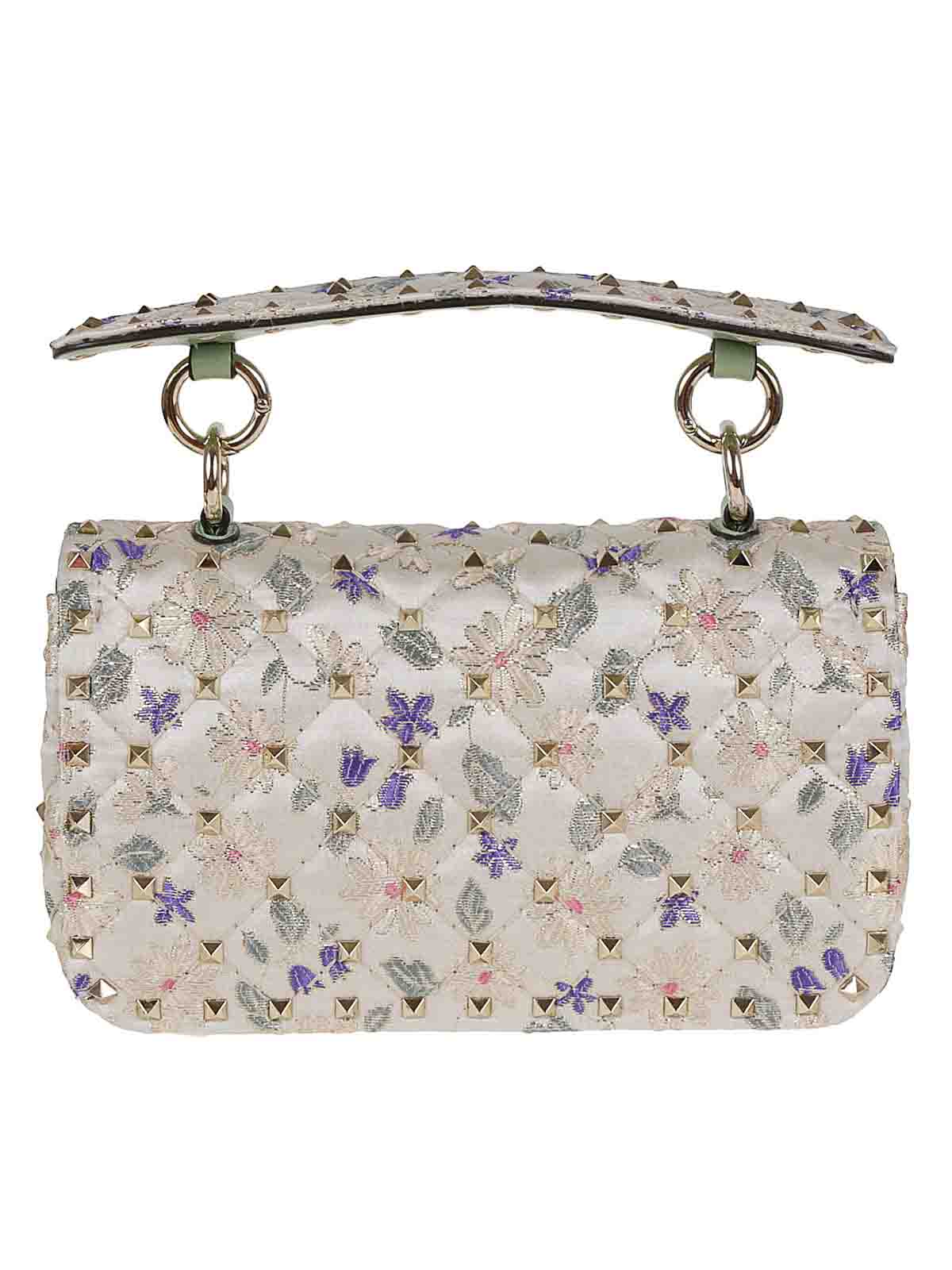 Valentino Small Shoulder Bag Rockstud Spike In Blue
