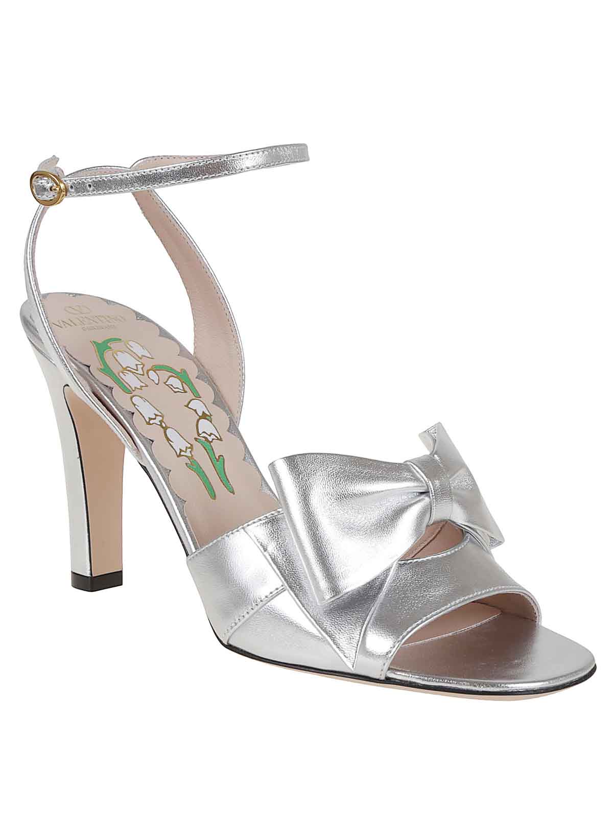 Valentino Sandal Bowow T. 95 In Silver