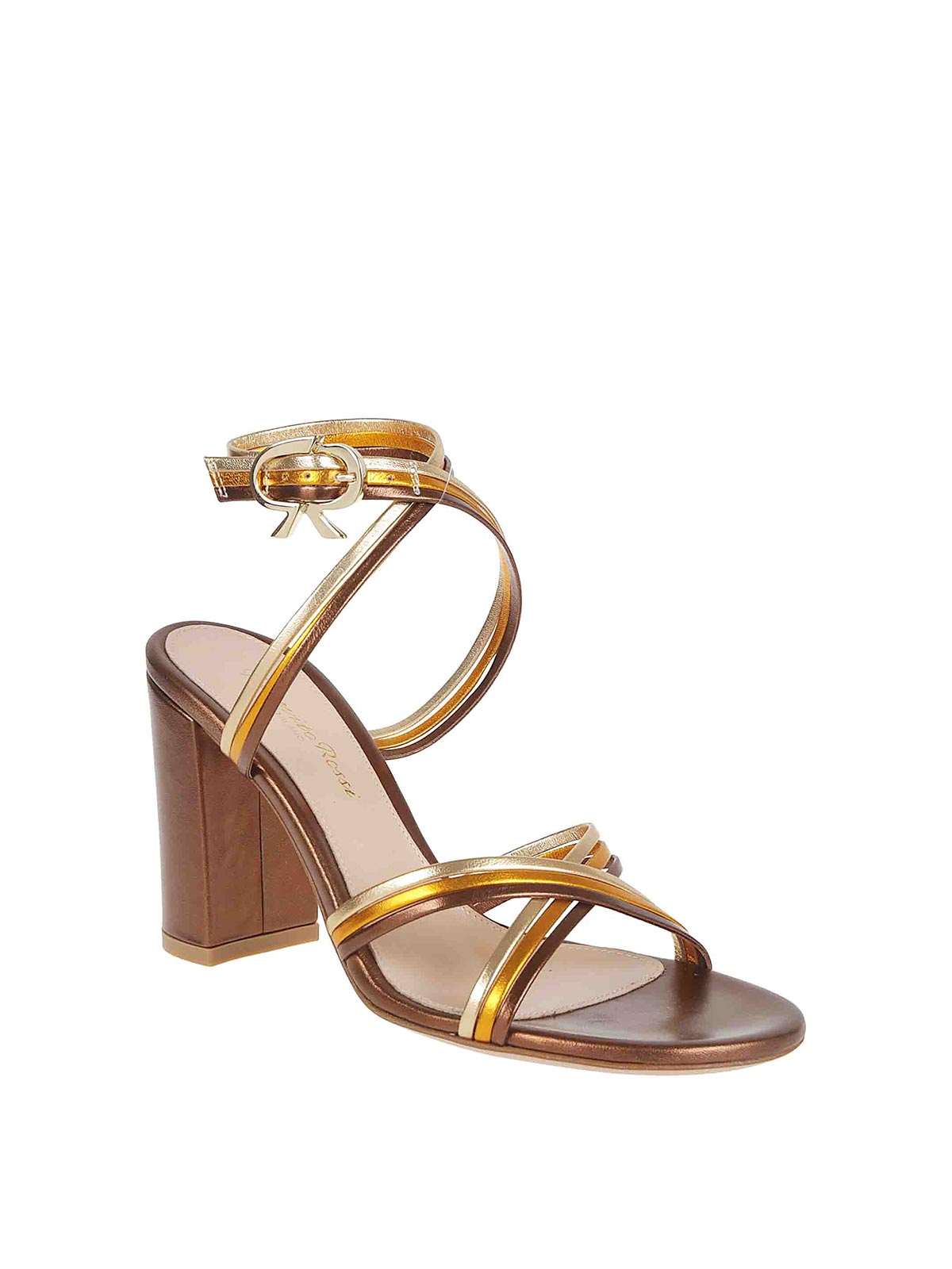 Gianvito Rossi Calissa Block-heeled Sandals In Brown