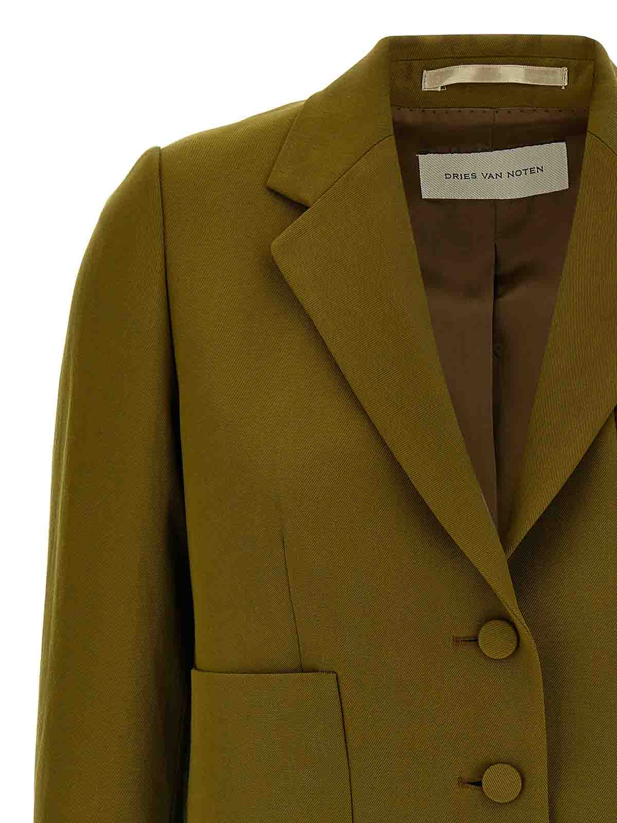 Dries Van Noten Bamis Blazer In Green
