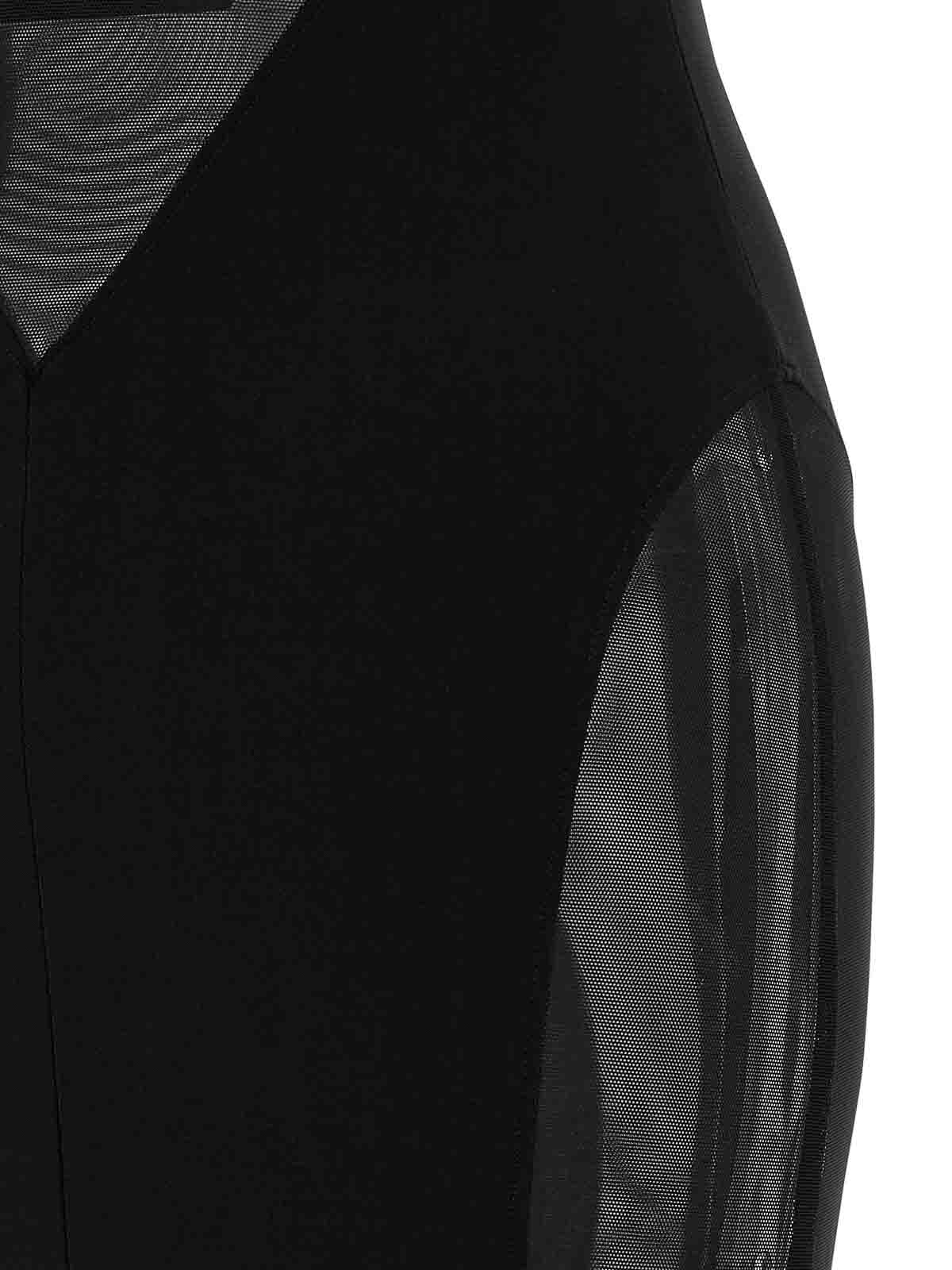 Norma Kamali Low Back Racer Fishtail Dress In Black