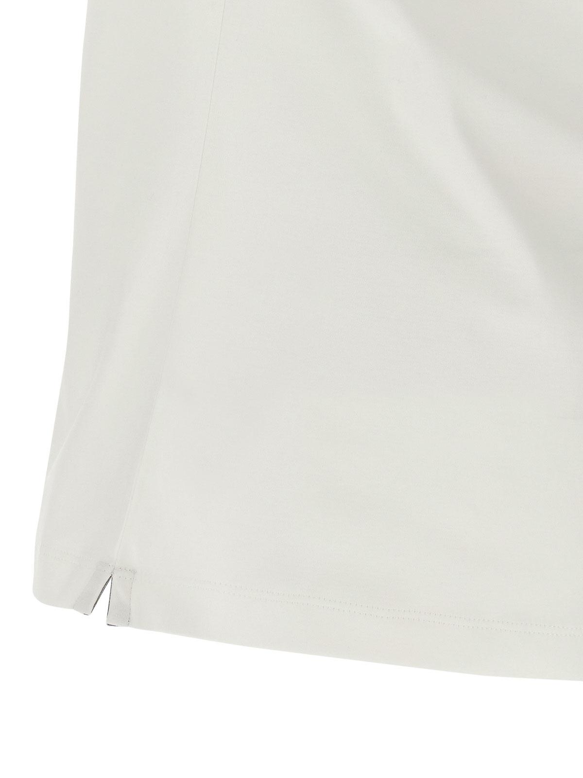 Brunello Cucinelli Men Logo Print T-shirt In White