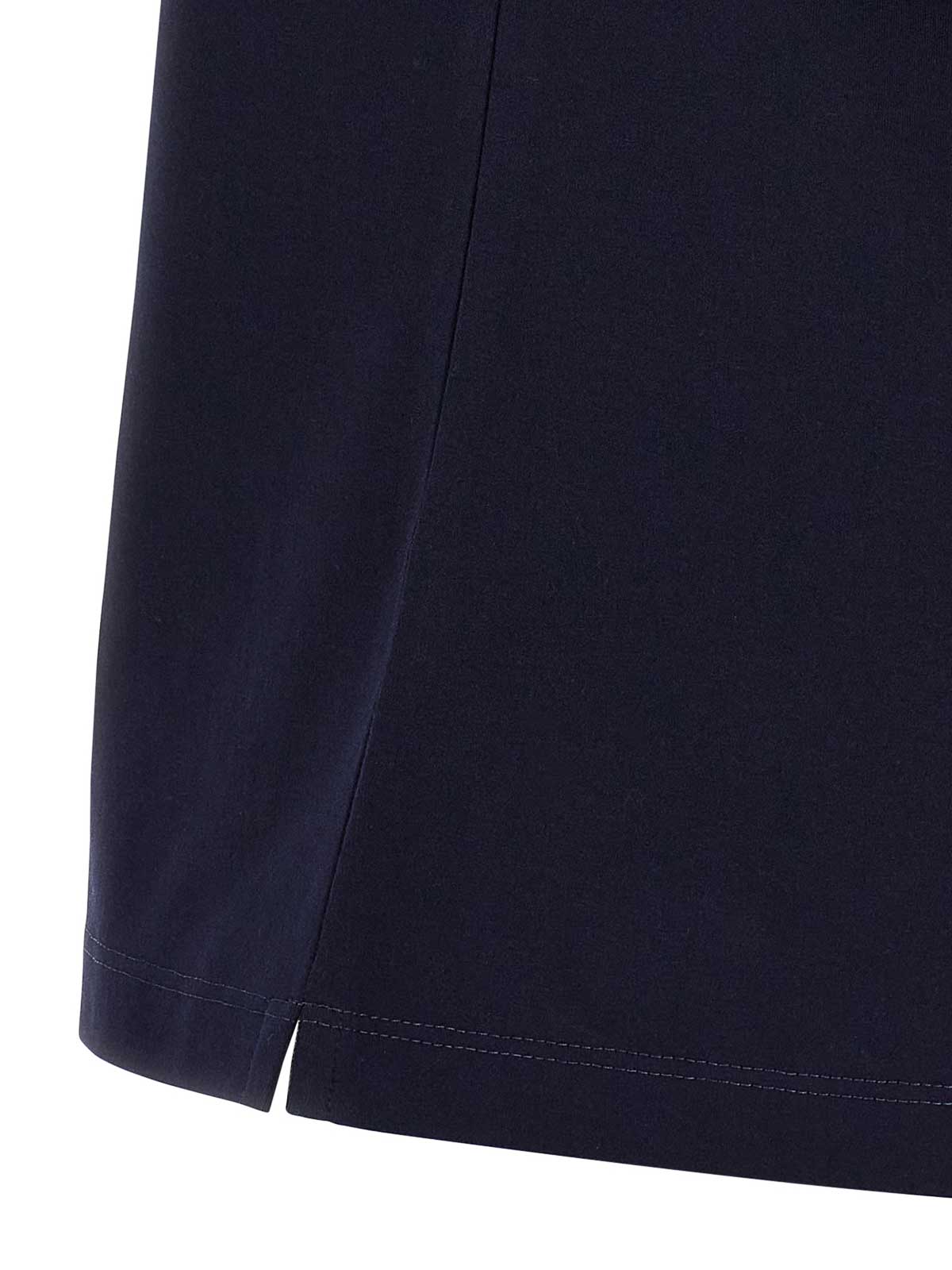 Brunello Cucinelli Men Logo Print T-shirt In Blue