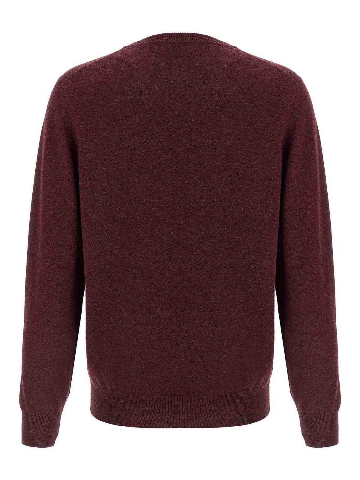 Brunello Cucinelli Men Cashmere Sweater In Red