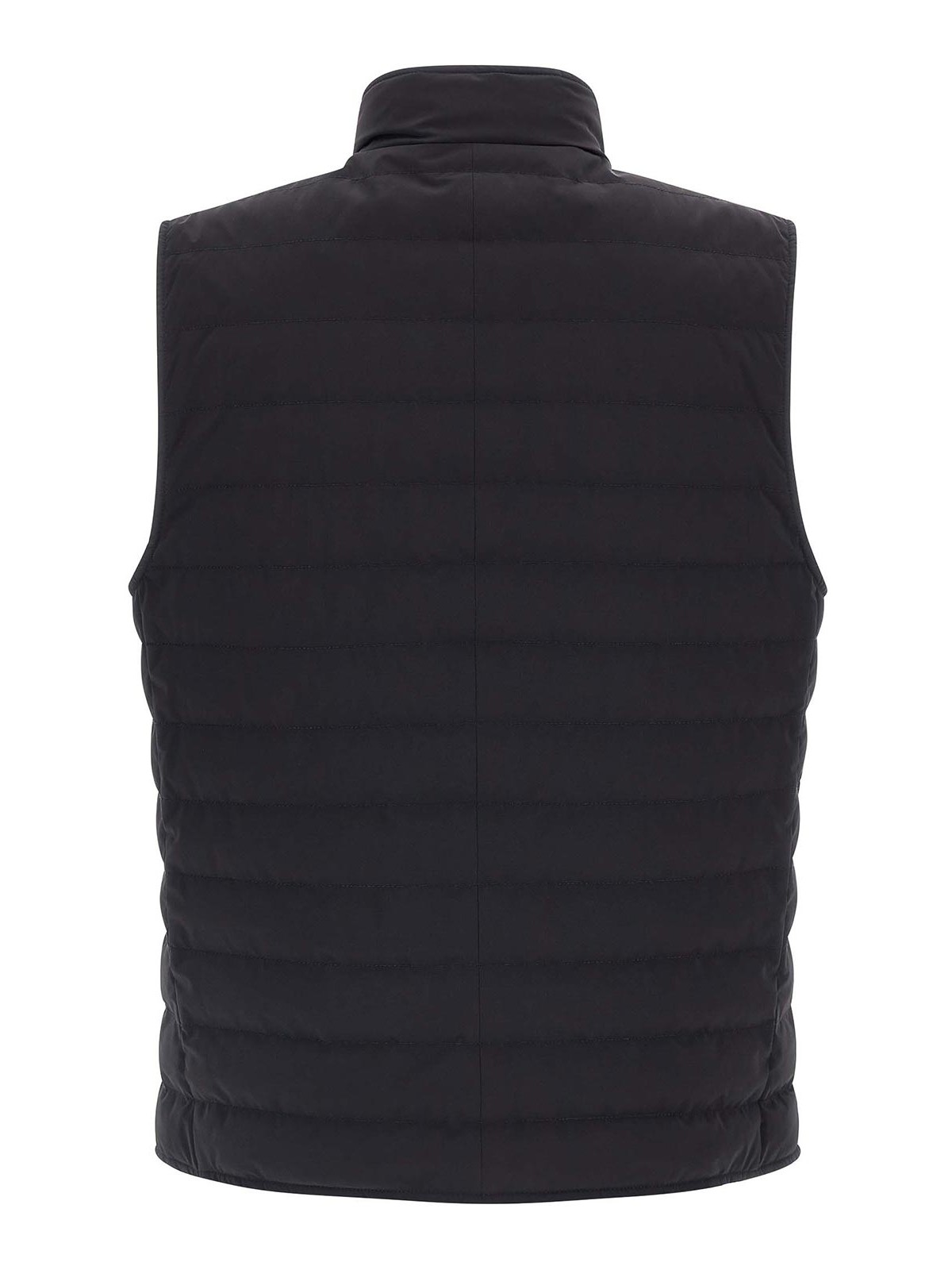 Brunello Cucinelli Quilted High-neck Gilet In Black