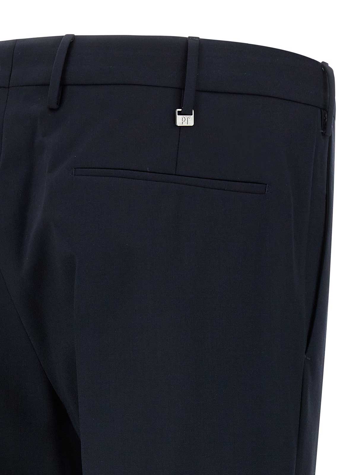 Pt Torino Dark Blue Dieci Pants In Blue