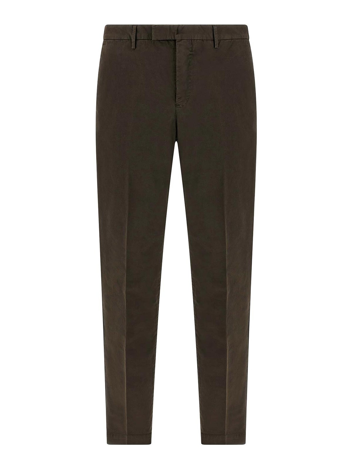 Pt Torino Tapered Trousers In Brown