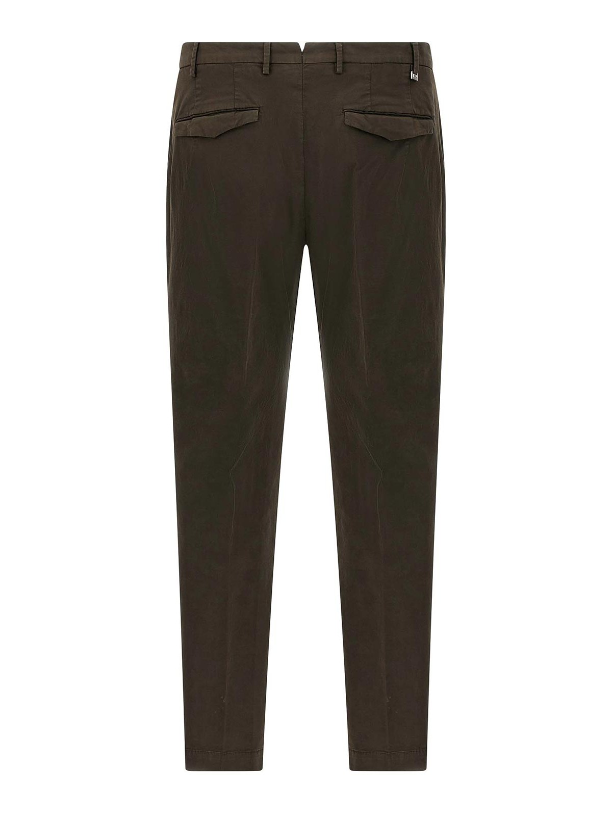 Pt Torino Tapered Trousers In Brown