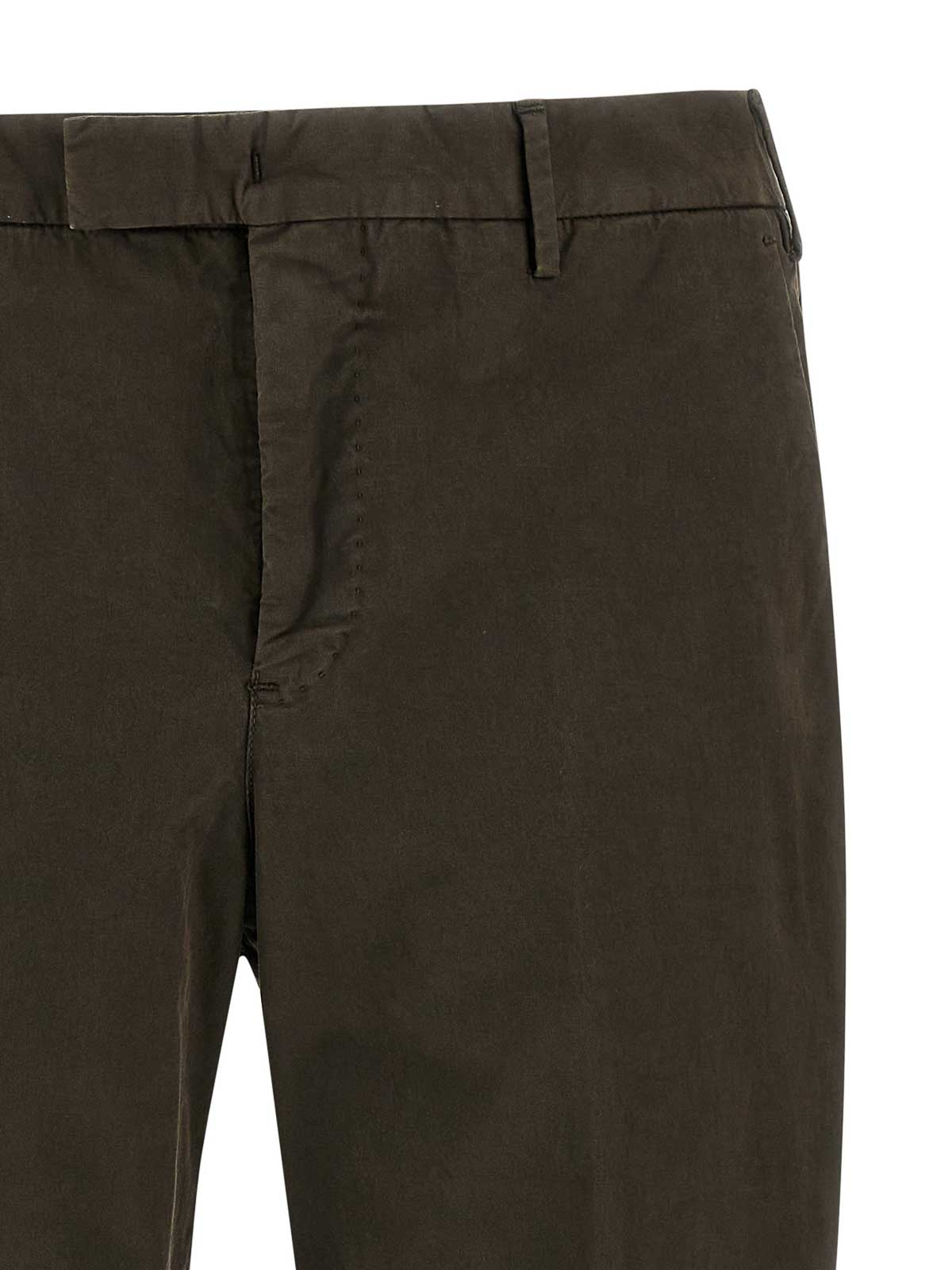 Pt Torino Tapered Trousers In Brown