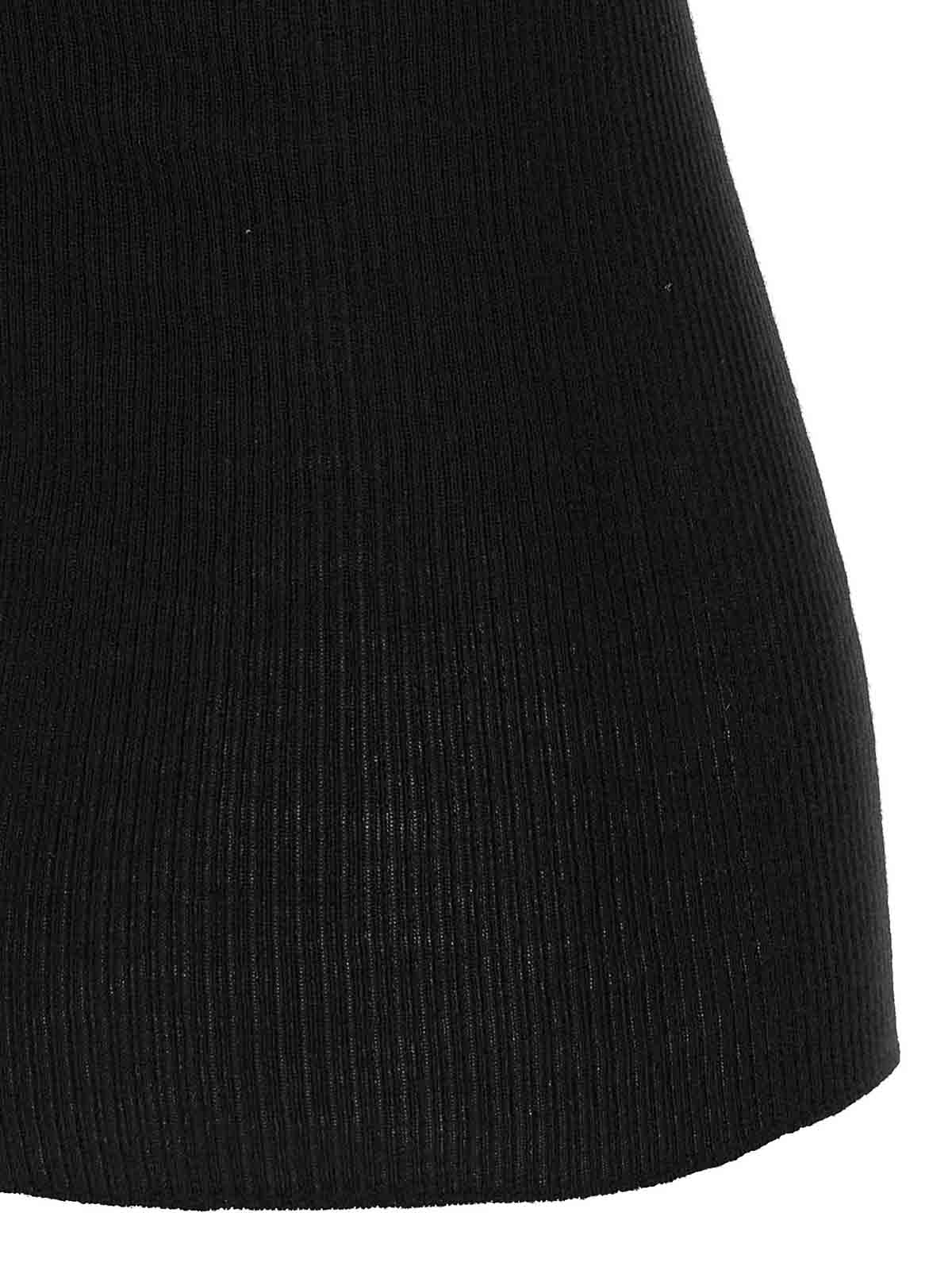 Rick Owens Womens Black Athena One-shoulder Knitted Top In Black