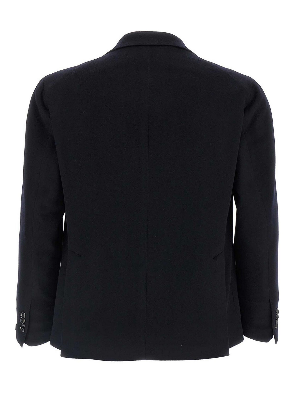 Tagliatore Tailored Wool Blazer With Notch Lapels In Blue