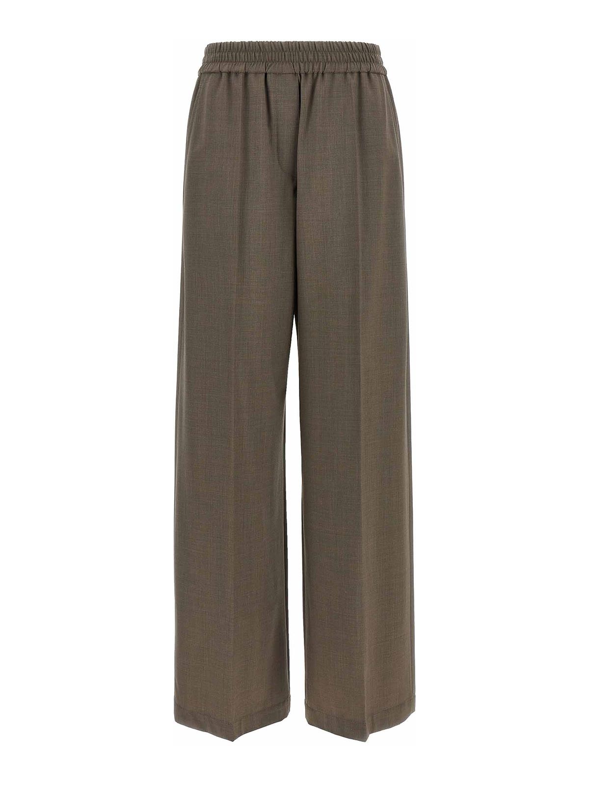 Brunello Cucinelli Wool Pants In Gray