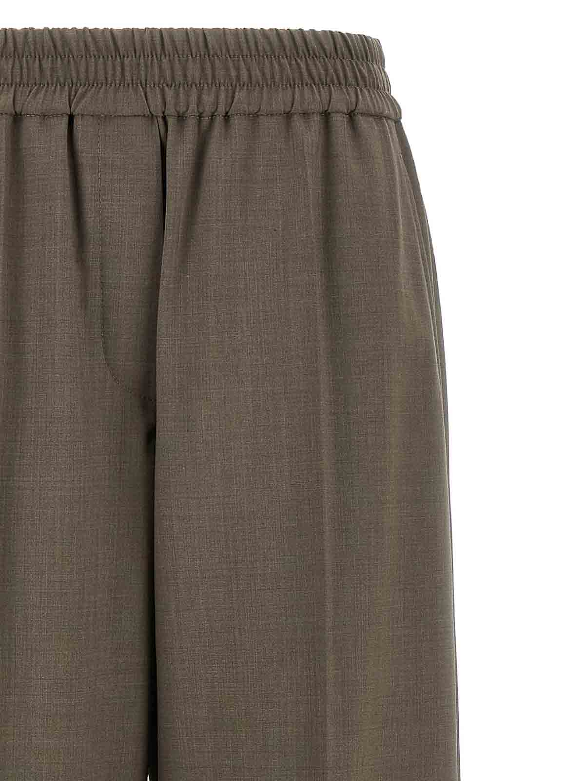 Brunello Cucinelli Wool Pants In Gray