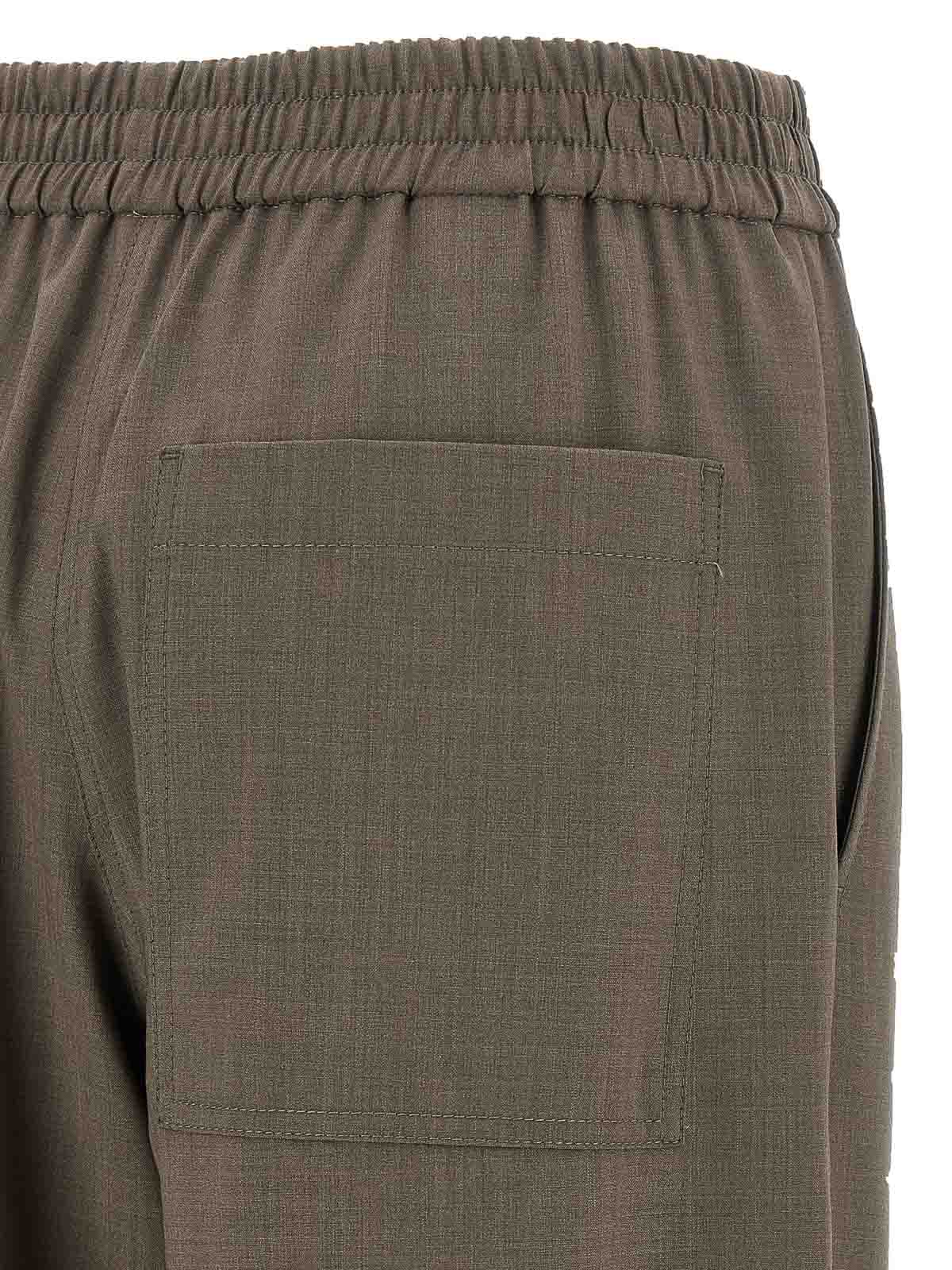 Brunello Cucinelli Wool Pants In Gray