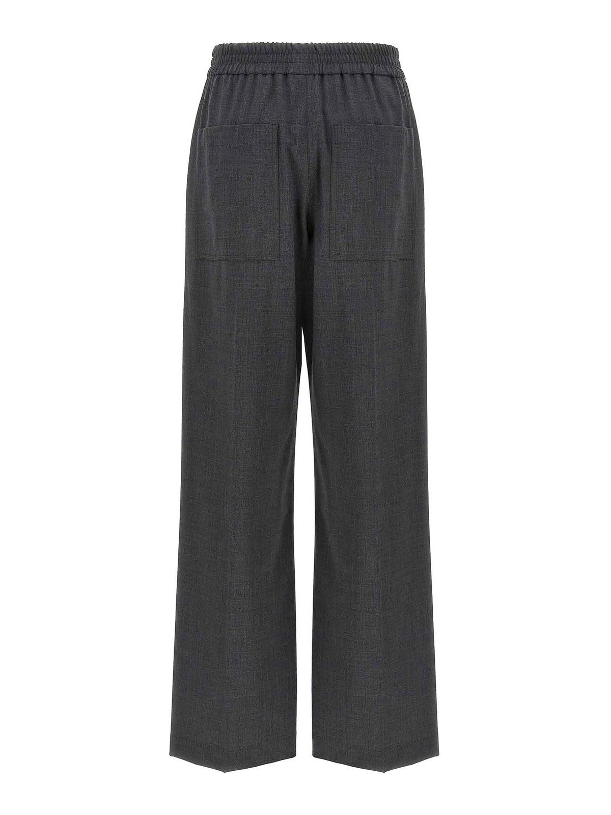 Brunello Cucinelli Wool Pants In Gray