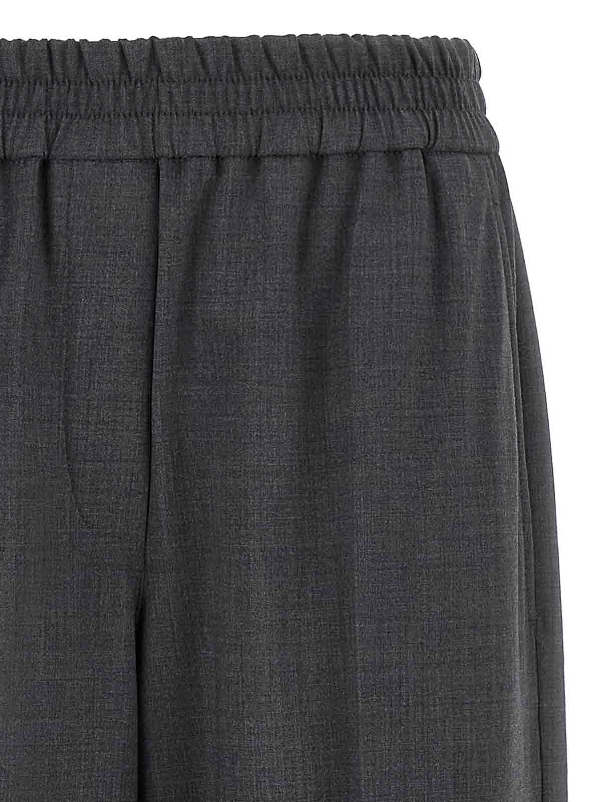 Brunello Cucinelli Wool Pants In Gray