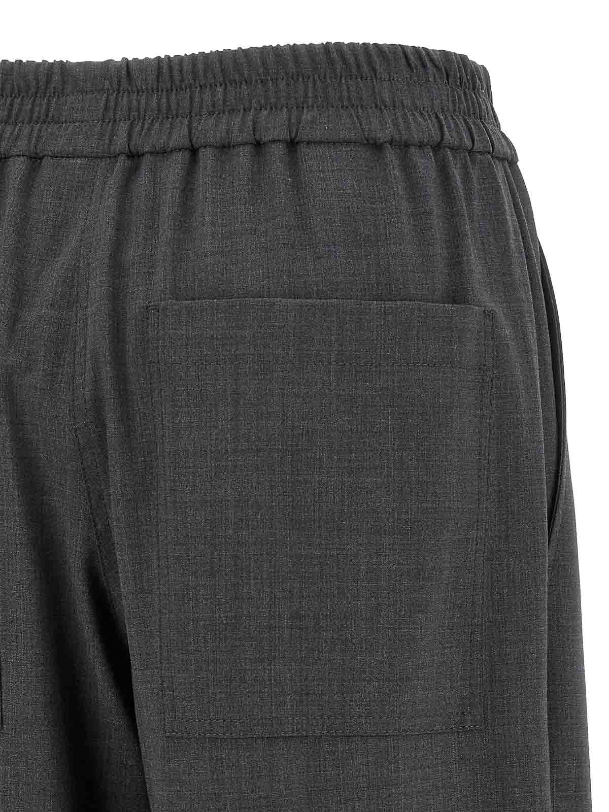 Brunello Cucinelli Wool Pants In Gray