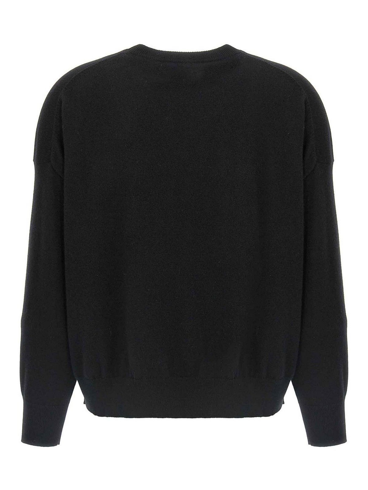 Brunello Cucinelli Monile Crop Sweater In Black