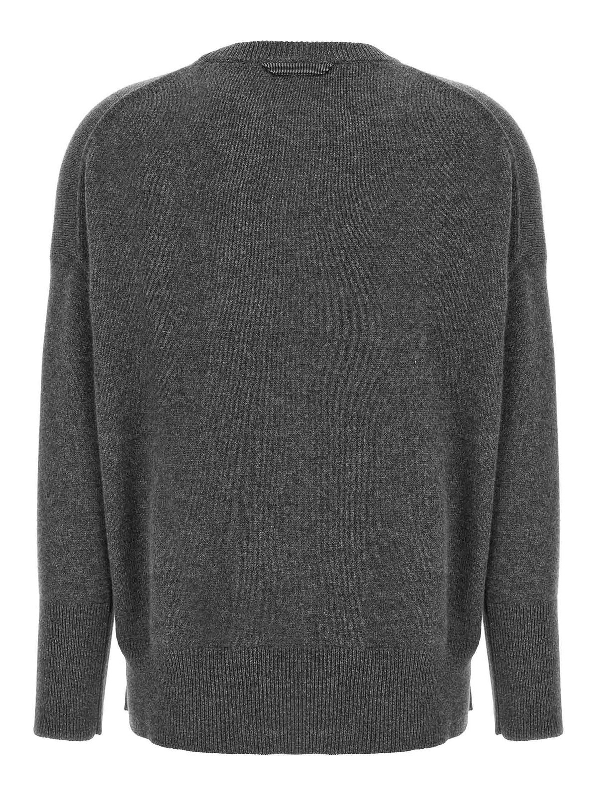 Brunello Cucinelli Sweater Cashmere Jewelry In Gray