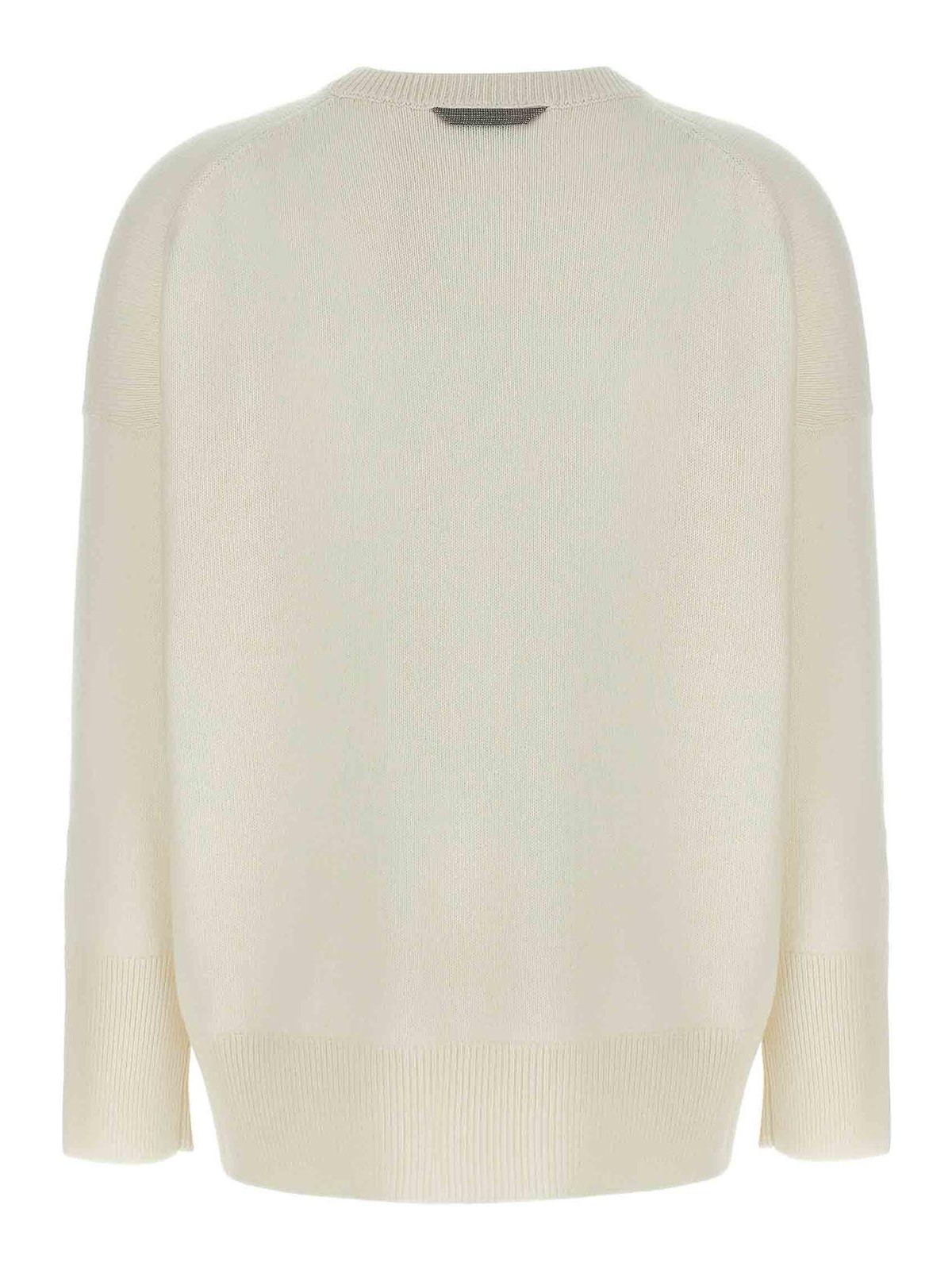 Brunello Cucinelli Detail Sweater In Sand