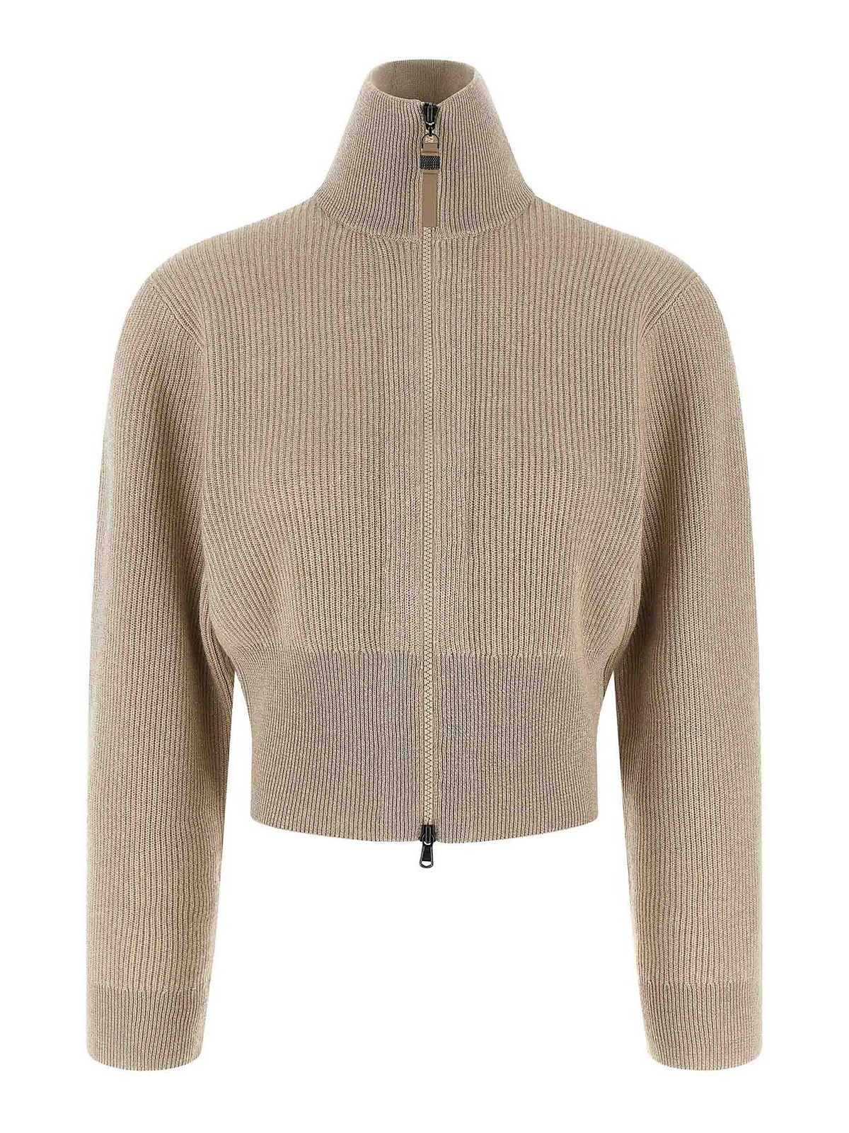 Brunello Cucinelli Sparkling Cardigan In Sand