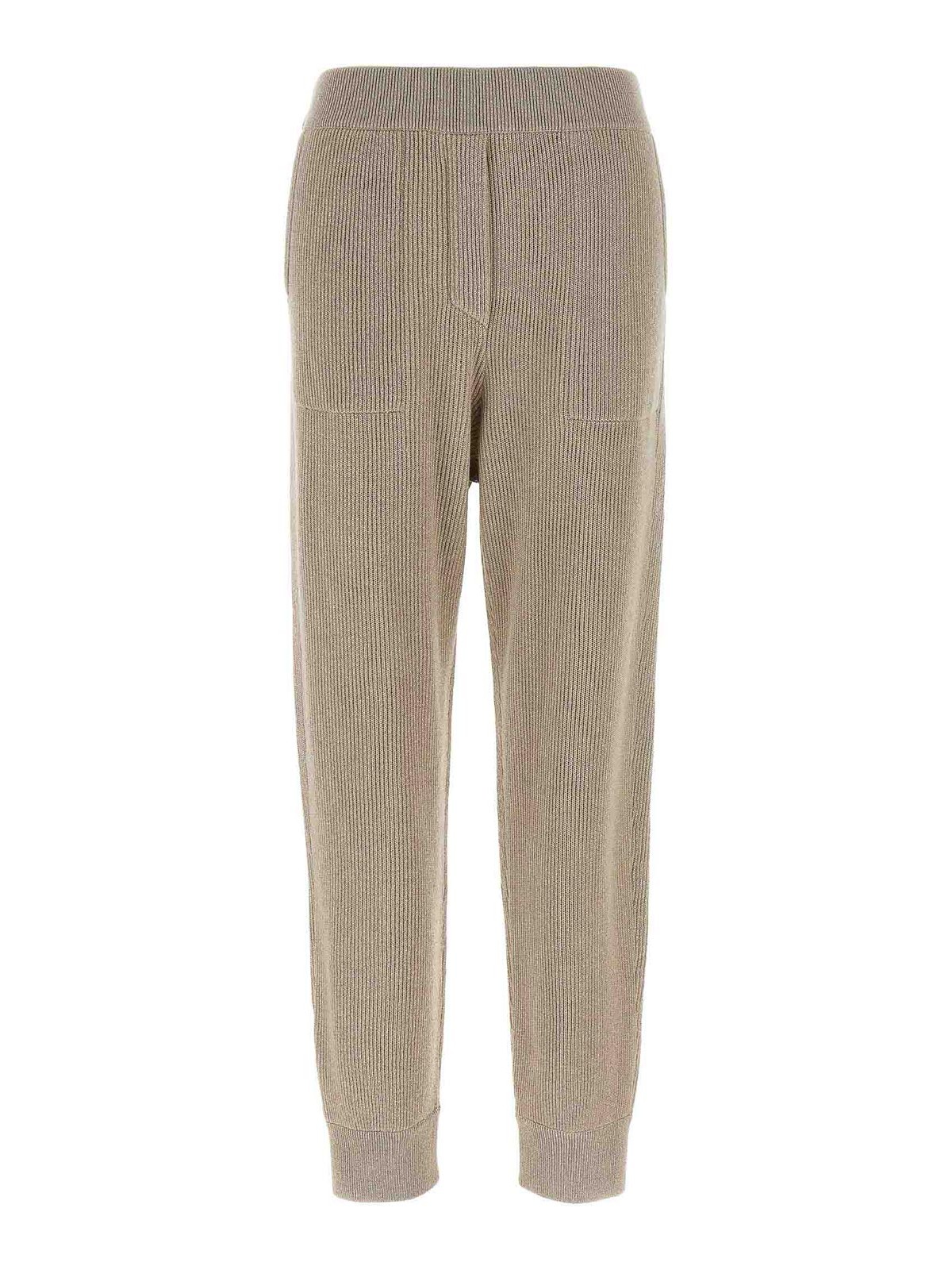 Brunello Cucinelli Sparkling Pants In Gold
