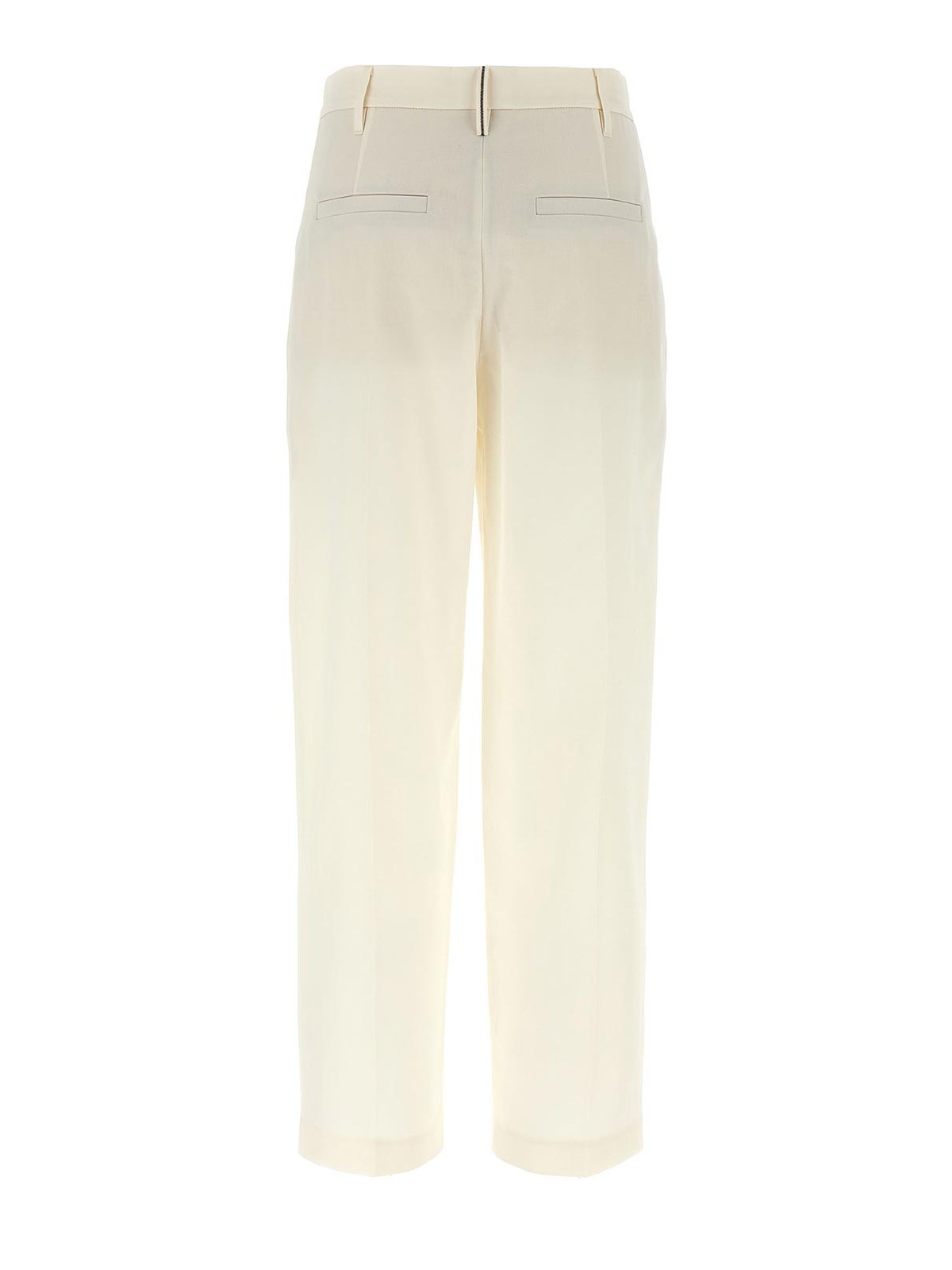 Brunello Cucinelli Pleat Pants In White