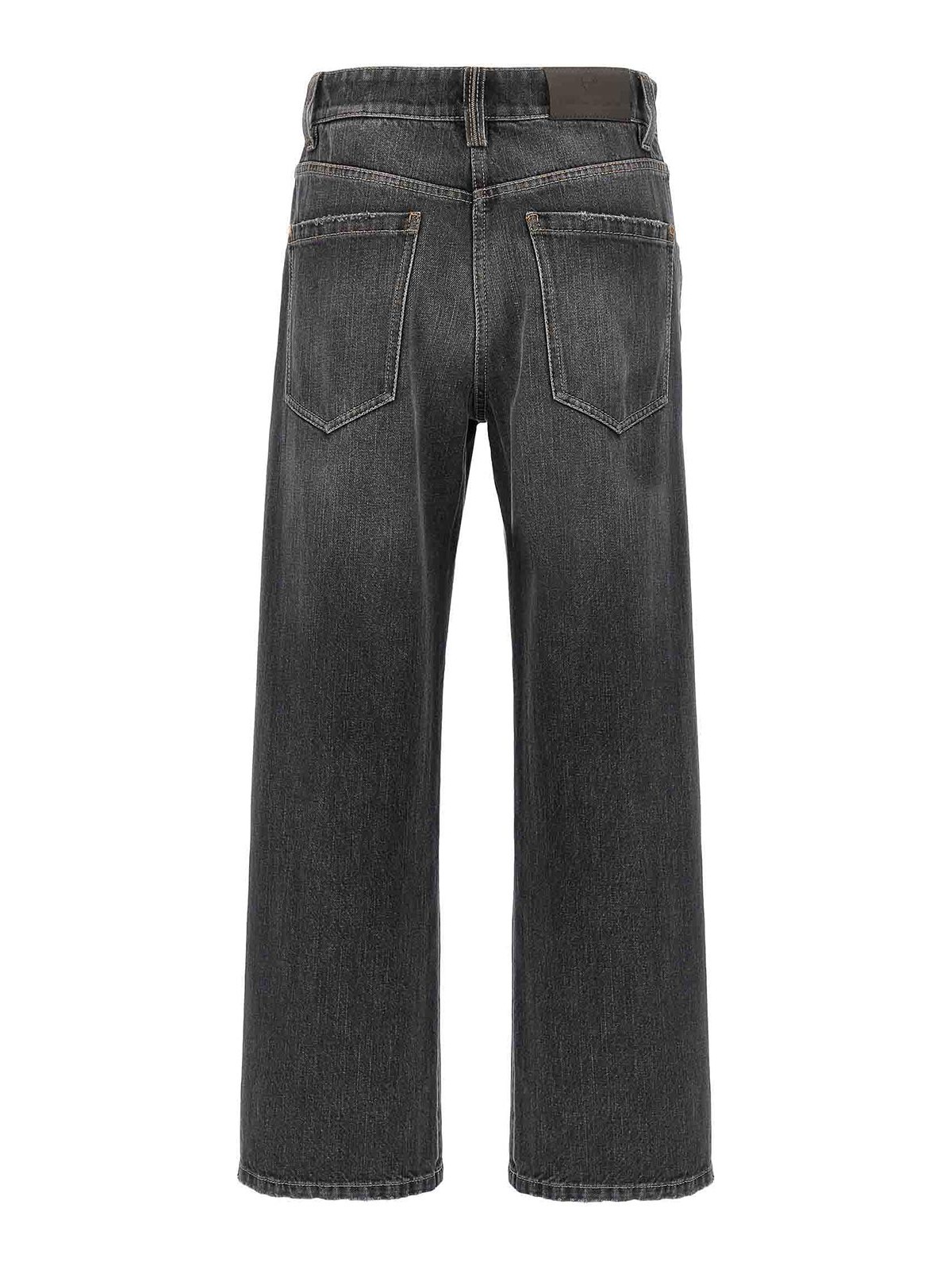 Brunello Cucinelli The Square Jeans In Gray