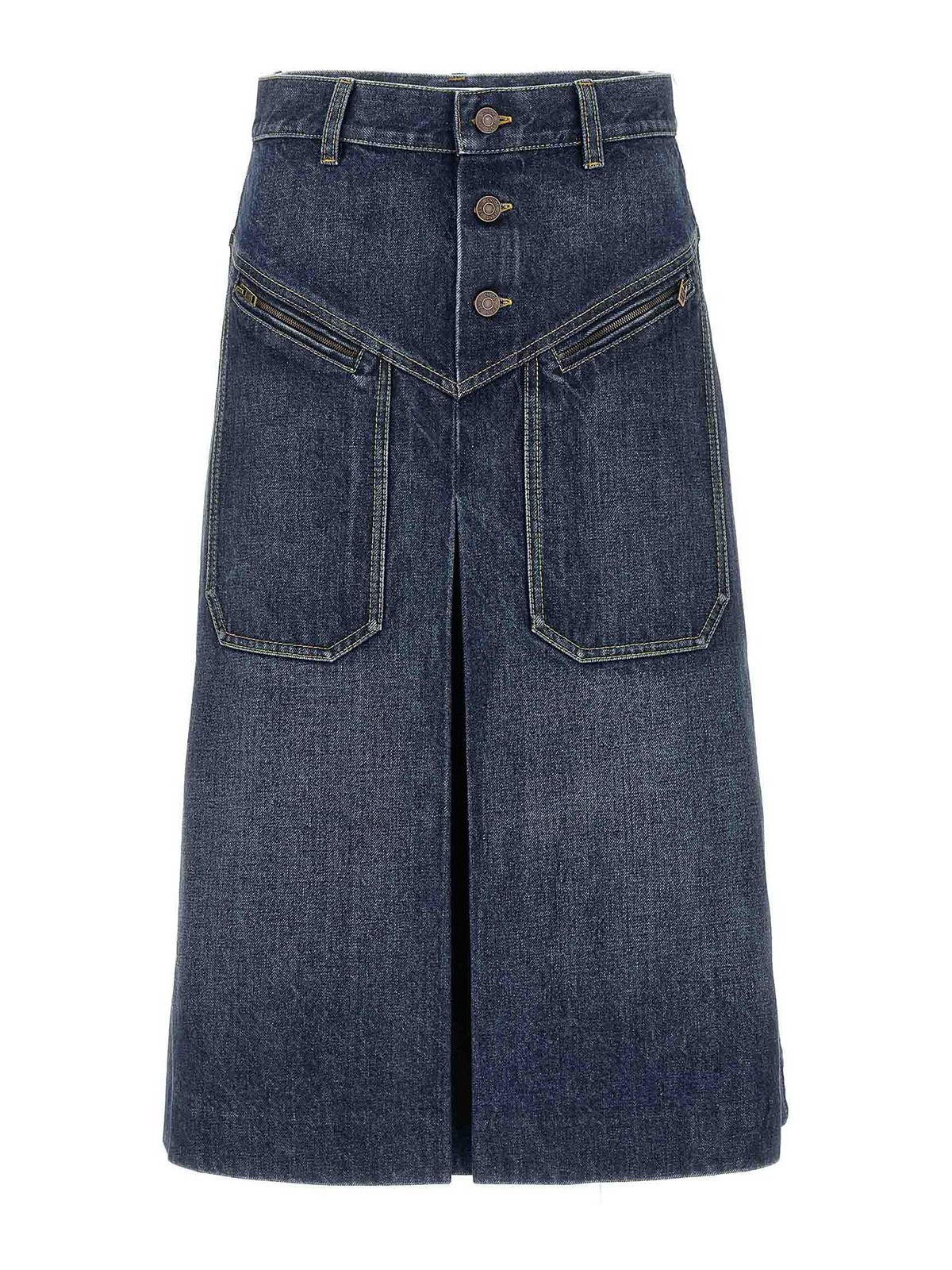Chloé Denim Skirt In Blue