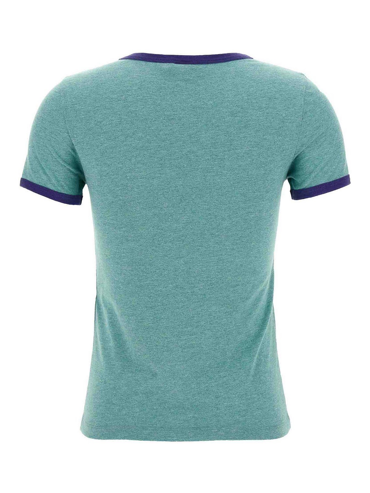 Chloé Logo Print Short-sleeved T-shirt In Green