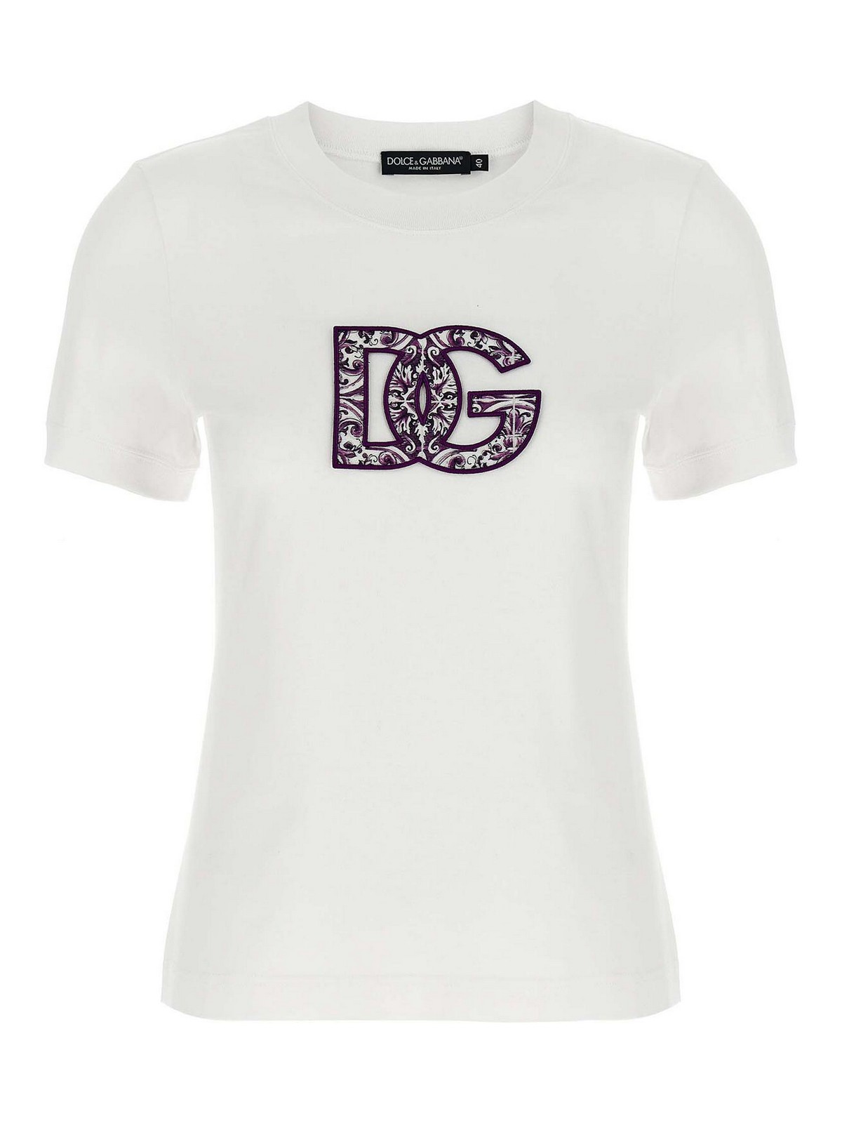 Dolce & Gabbana Logo Patch T-shirt In White