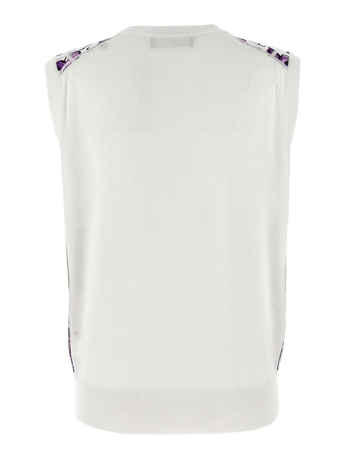 Dolce & Gabbana Printed Vest In Purple