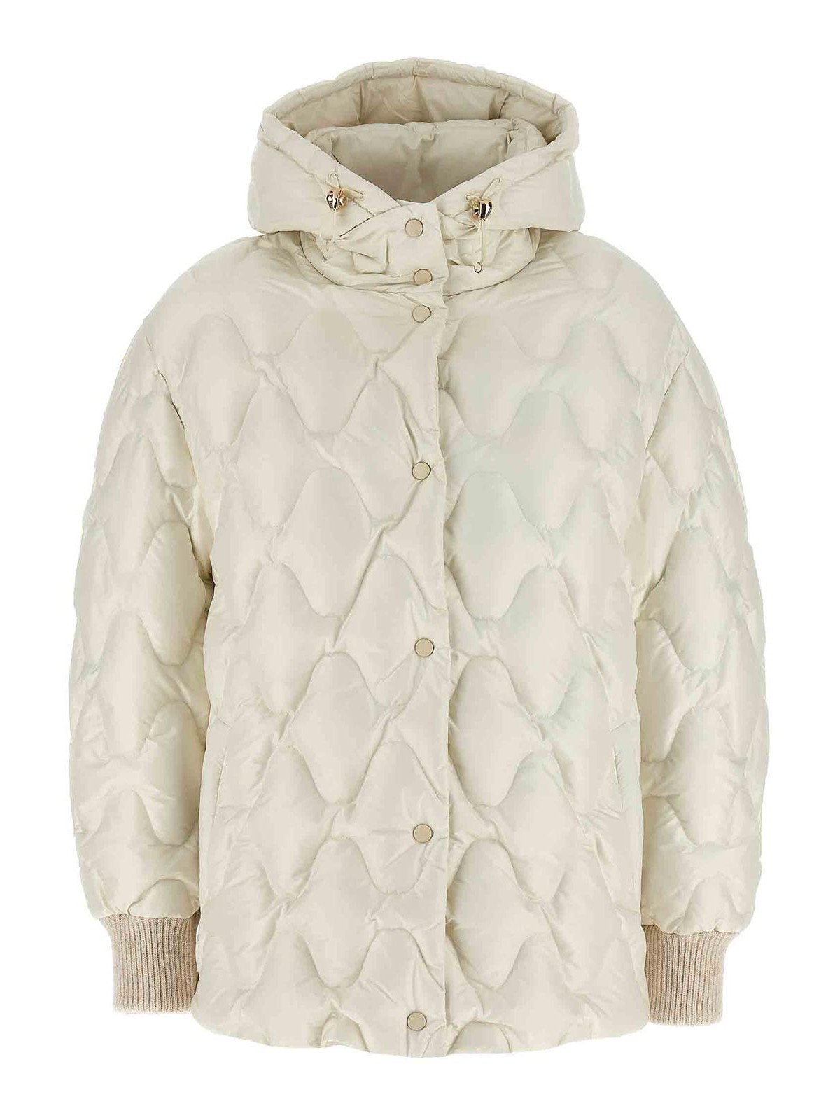 Fabiana Filippi Hooded Down Jacket In White