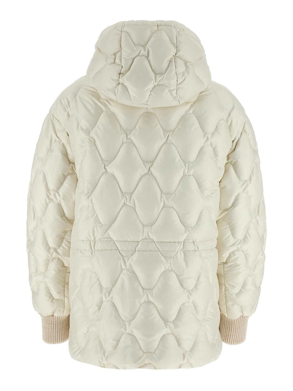 Fabiana Filippi Hooded Down Jacket In White