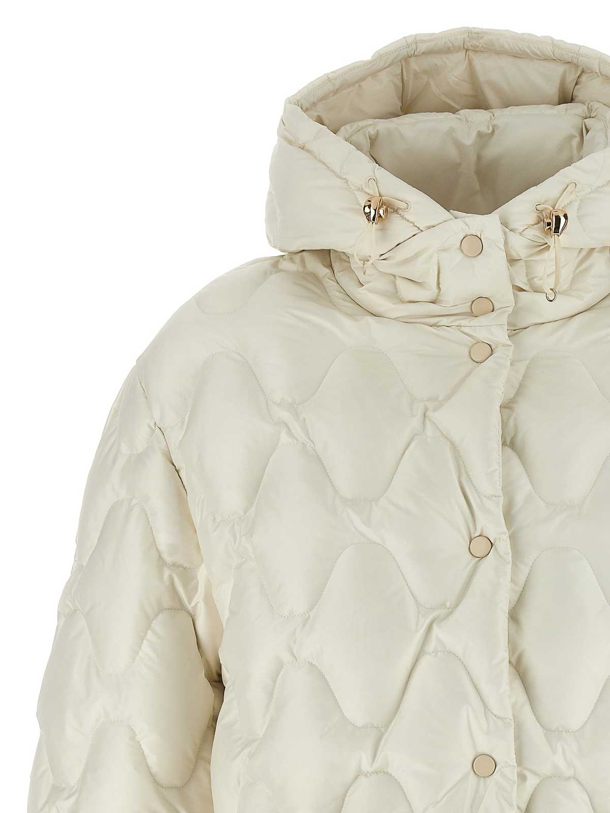 Fabiana Filippi Hooded Down Jacket In White