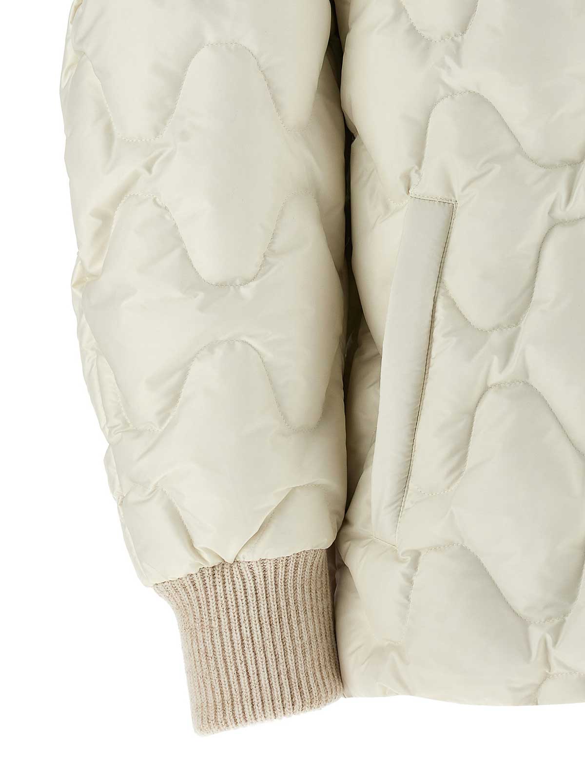 Fabiana Filippi Hooded Down Jacket In White