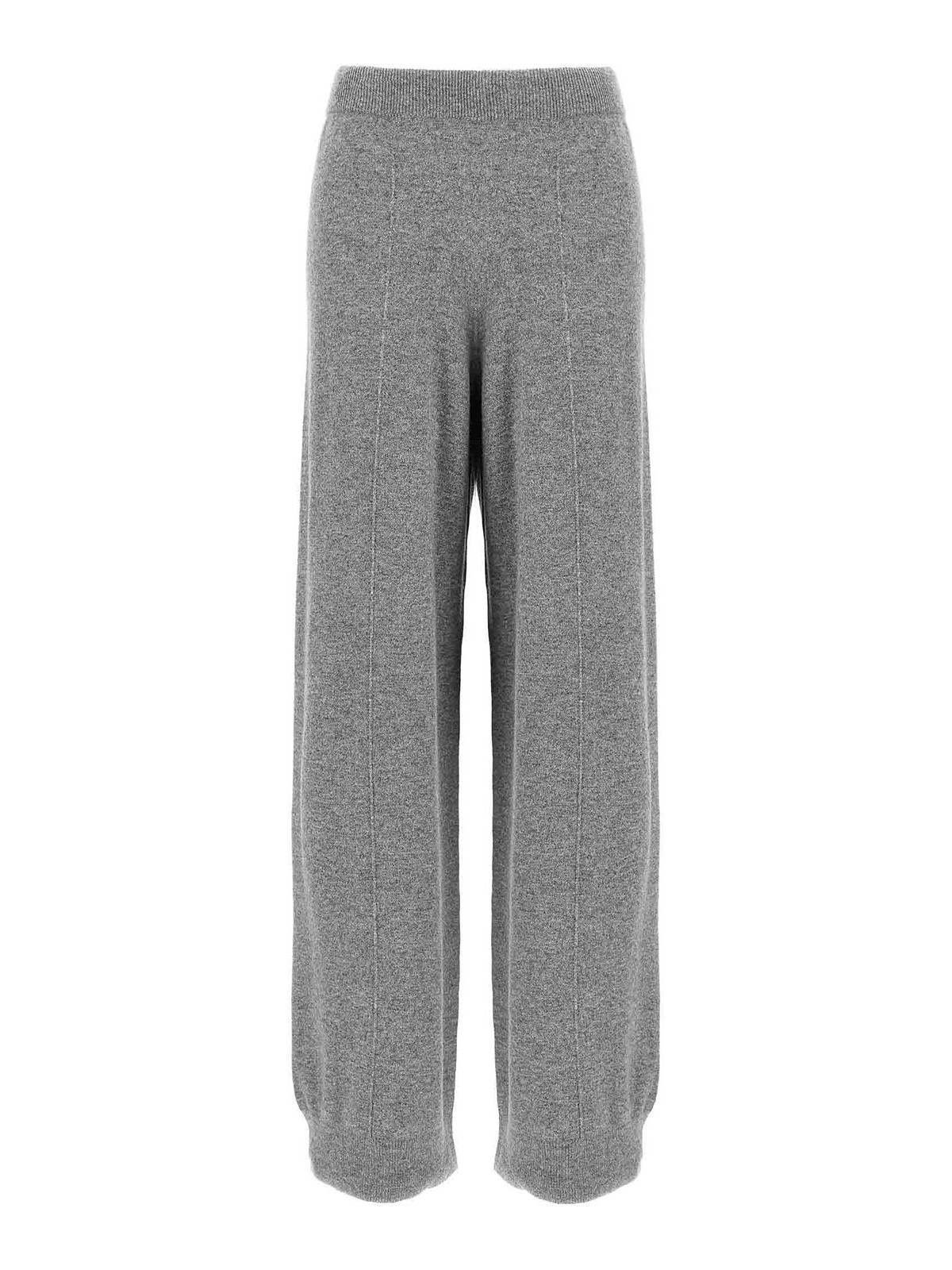 Fabiana Filippi Trousers Featuring Jewel Detail And Elastic Waistband In Gray