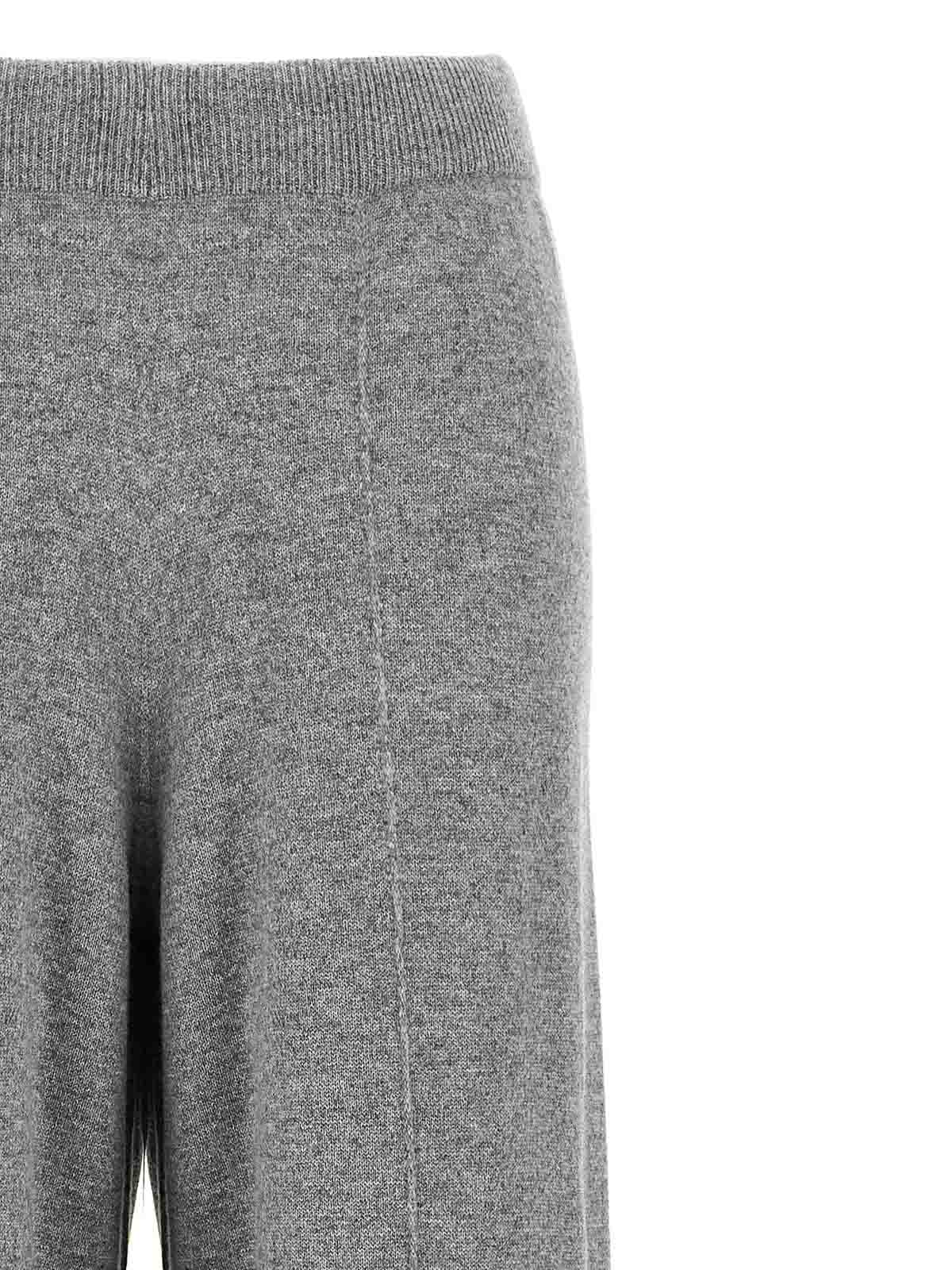 Fabiana Filippi Trousers Featuring Jewel Detail And Elastic Waistband In Gray