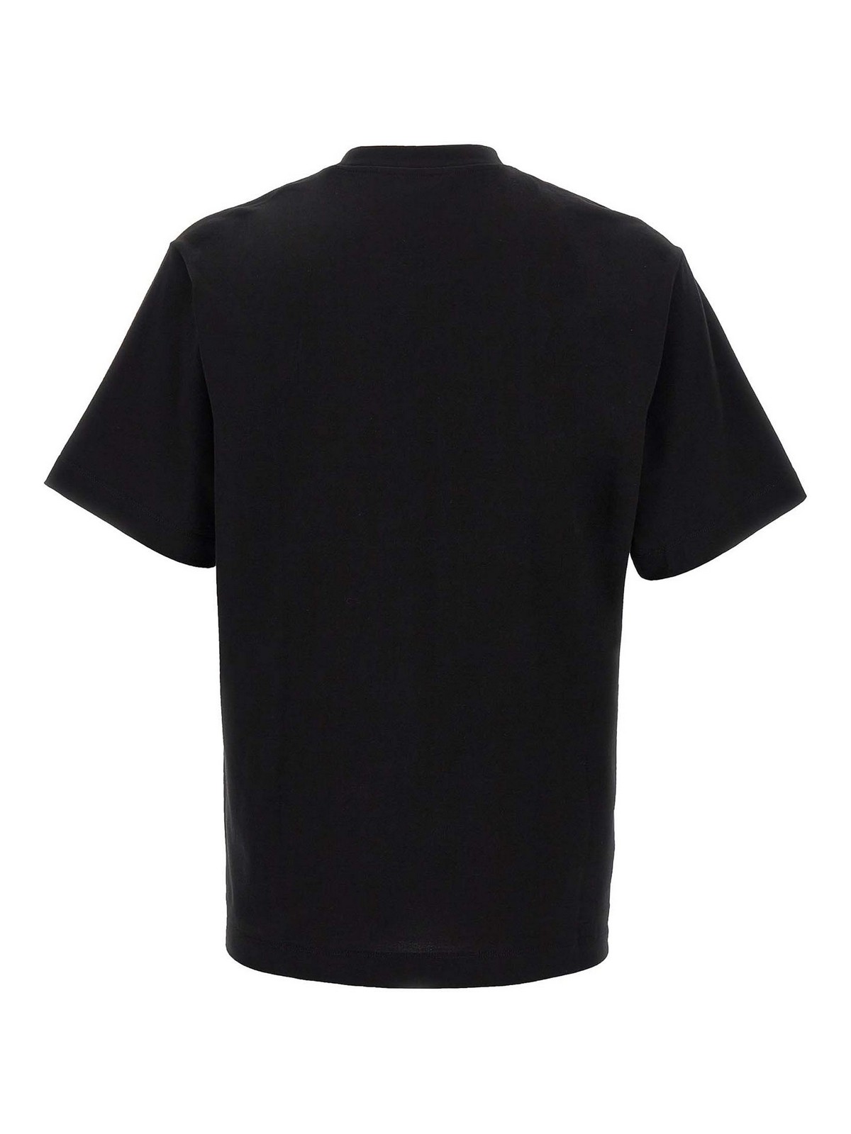 Ferragamo Signature Velvet Logo T-shirt In Black