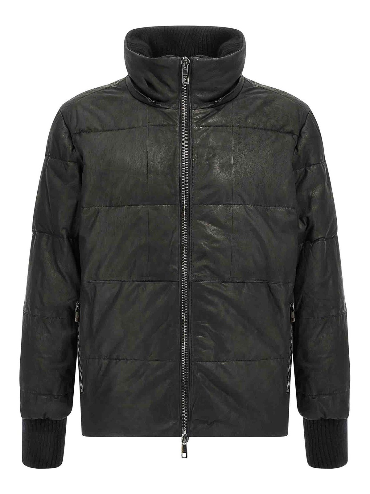 Giorgio Brato Removable Hood Down Jacket In Black