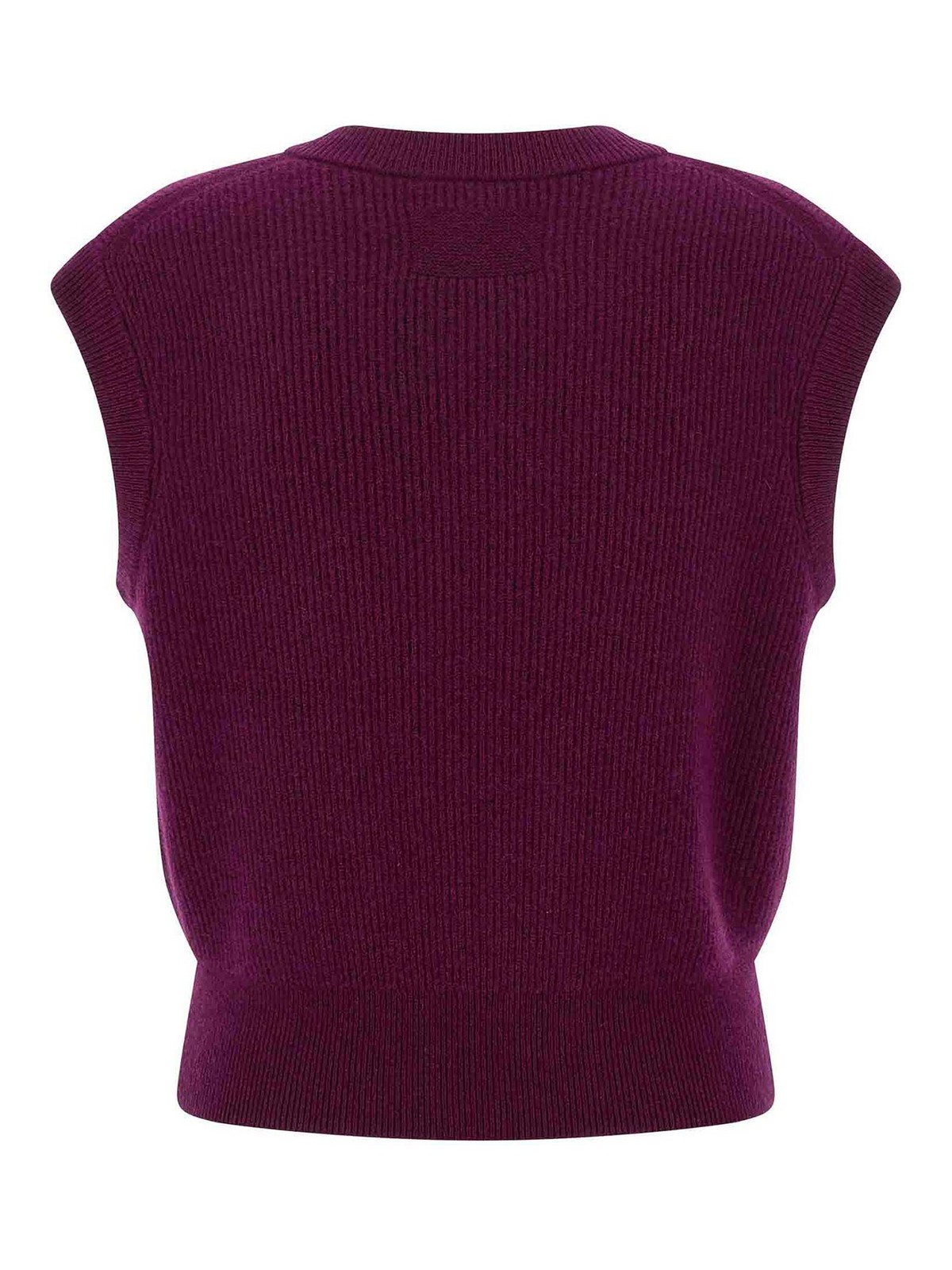Guest In Residence Rib Vest In Purple
